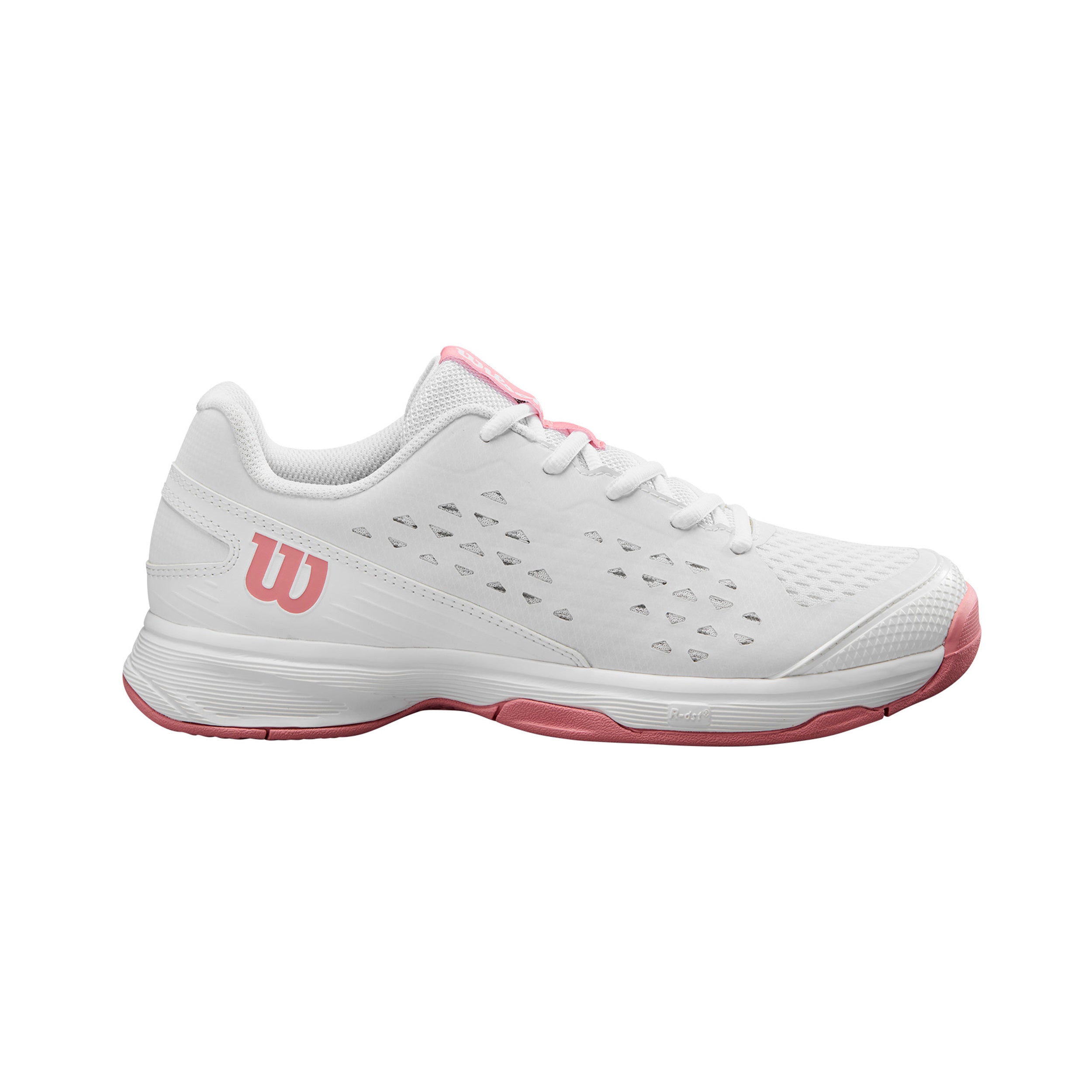 Wilson Rush Pro All Court Shoe Kids-White,Mauve