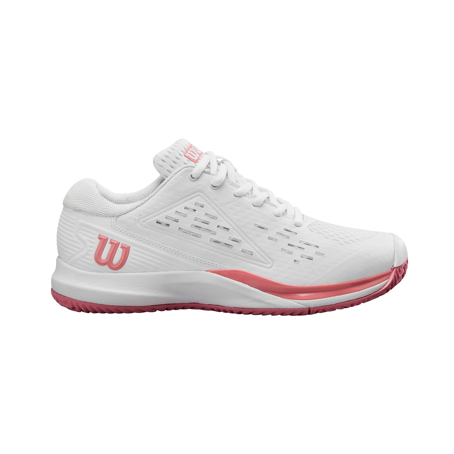 Wilson Rush Pro Ace All Court Shoe Kids-White,Mauve
