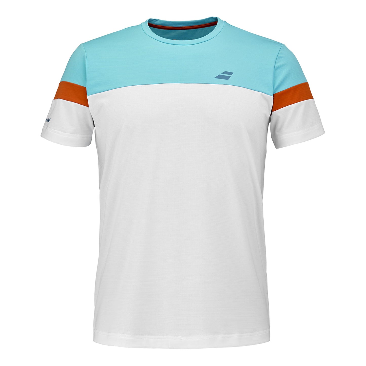 Babolat Crew Neck T-Shirt Men - white, orange