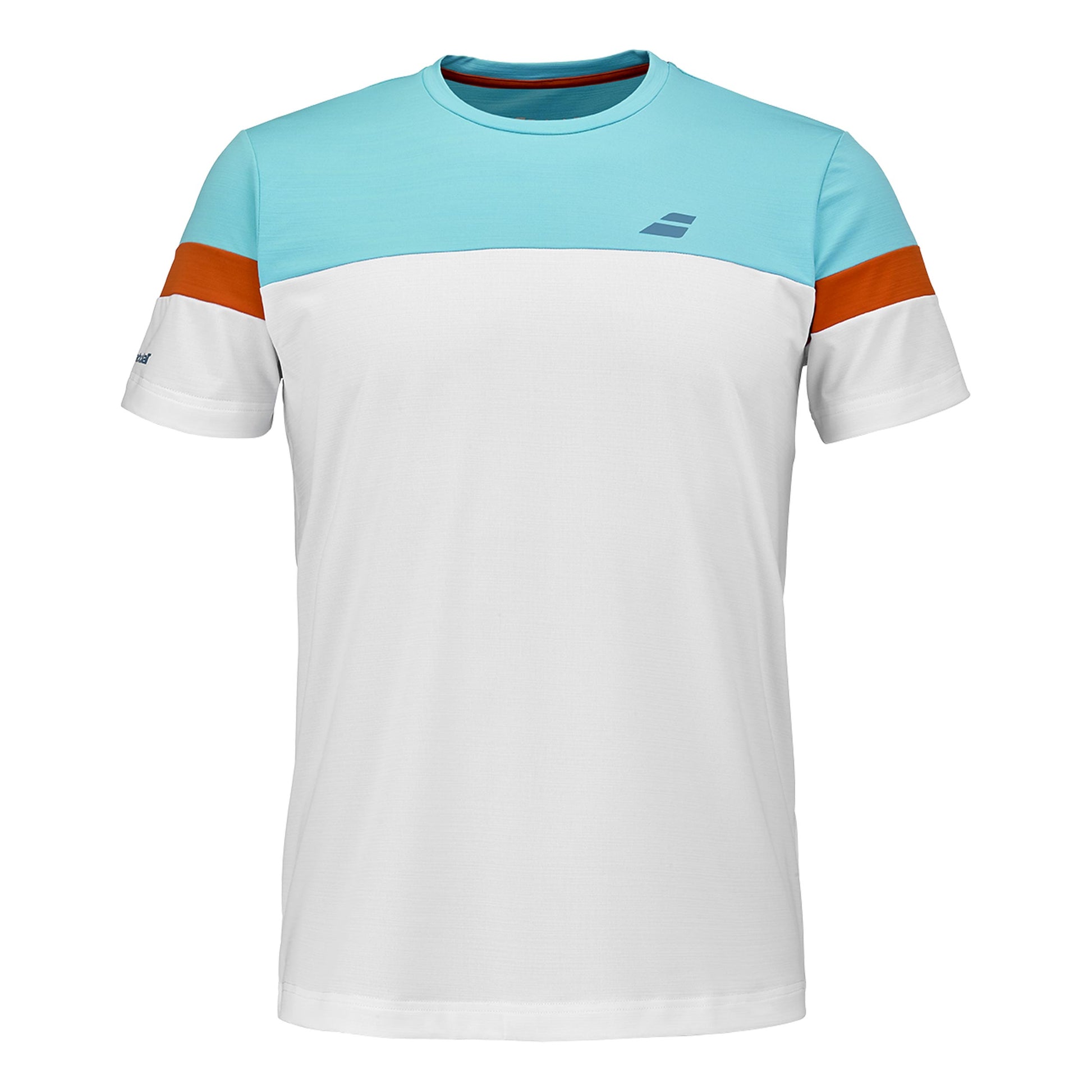 Babolat Crew Neck T-Shirt Men - white, orange