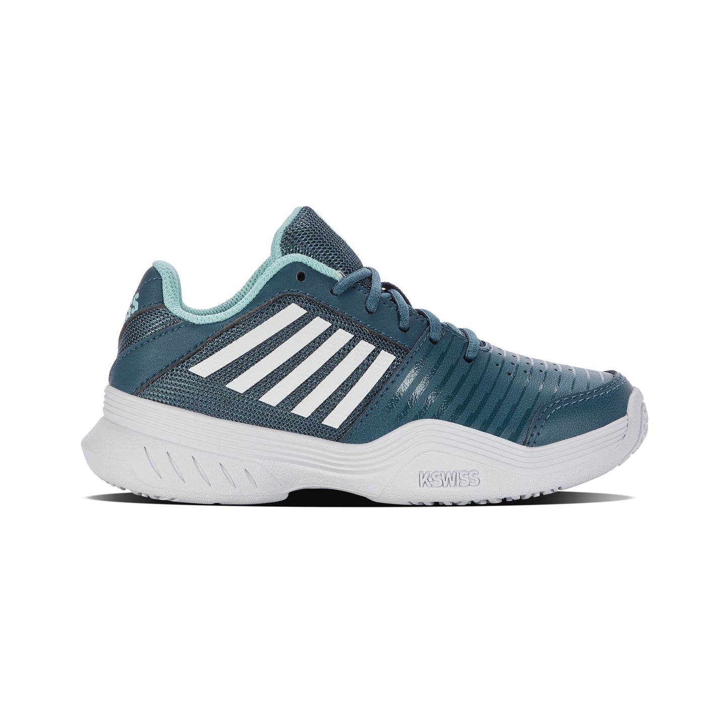K-Swiss Court Express Omni All Court Shoe Kids-Petrol,White