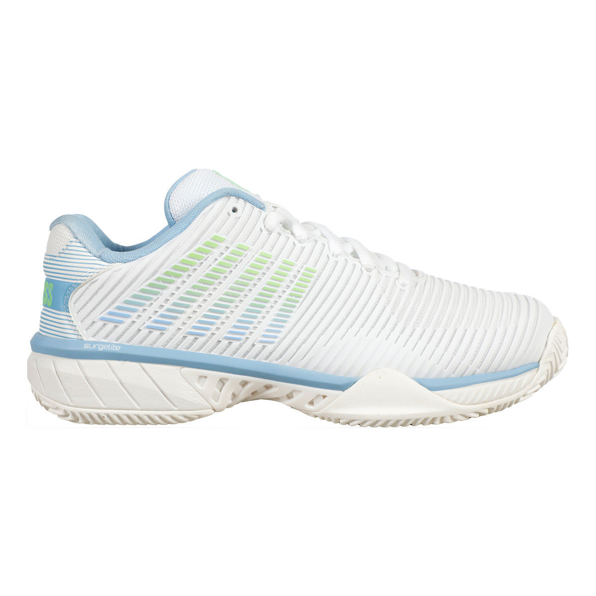 K-Swiss Hypercourt Express 2 Clay Court Shoe Women-White,Light Blue