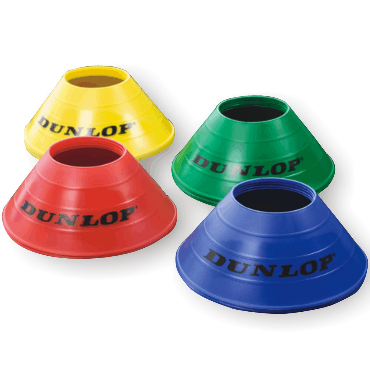Dunlop Set Marking Cones 20 Pack-Yellow,Blue