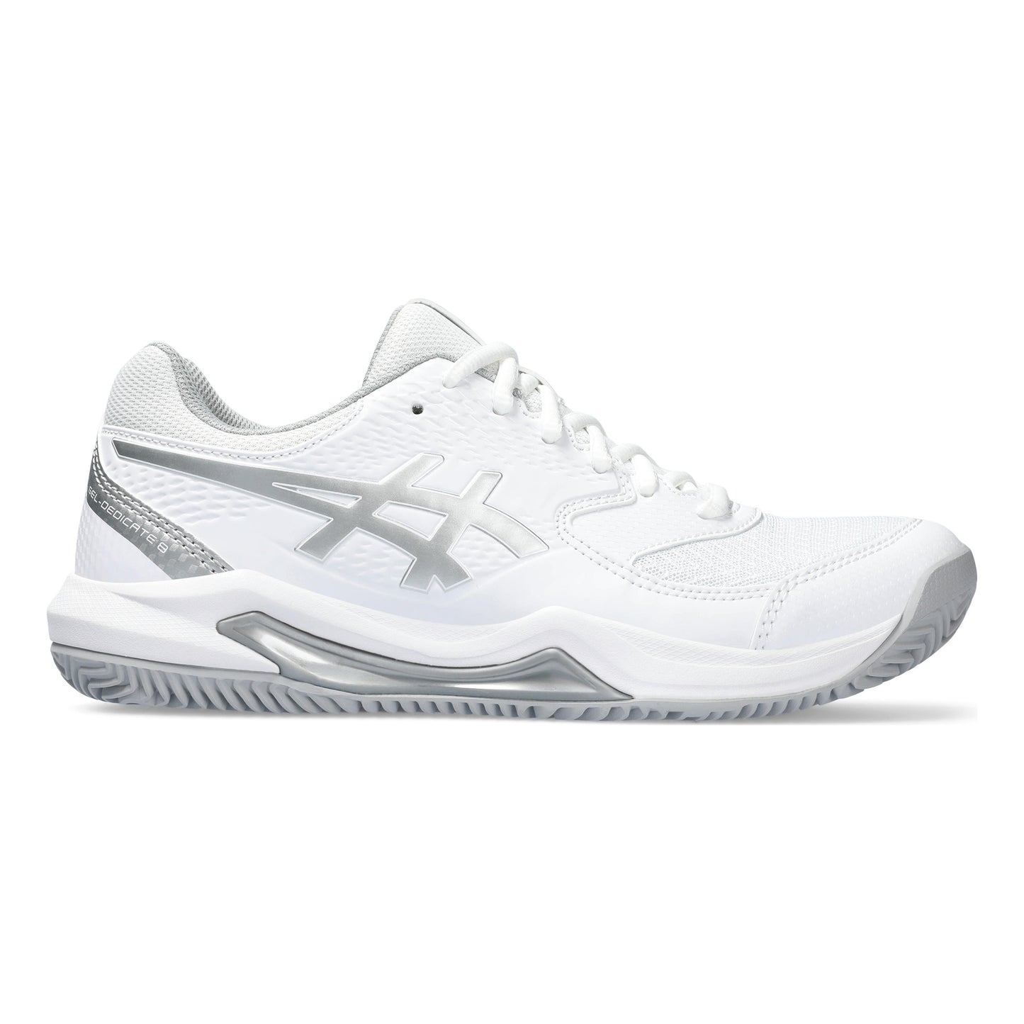 ASICS Gel-Dedicate 8 Clay court shoe Women - white, silver