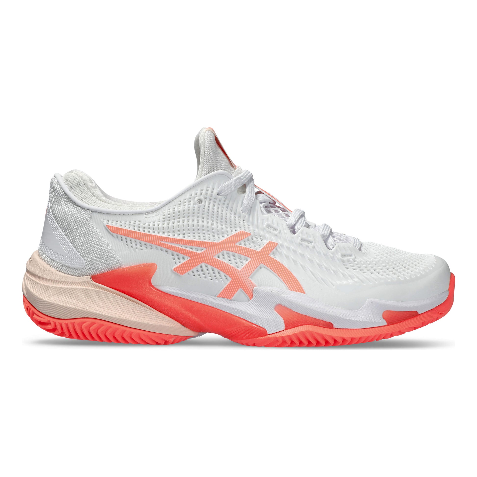 ASICS Court FF 3 Clay court shoe Women - white, coral
