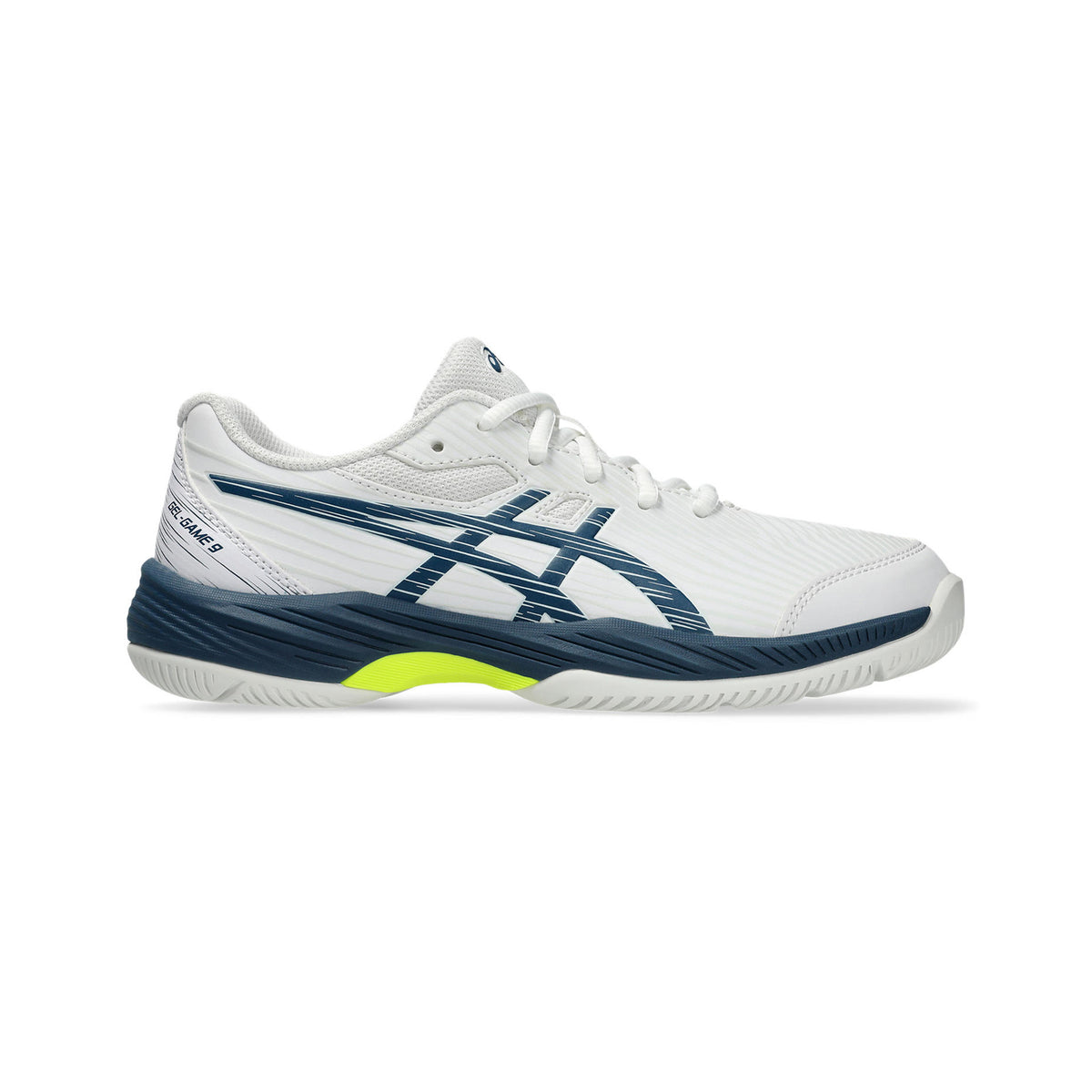 ASICS Gel-Game 9 GS All court shoe Kids - white, blue