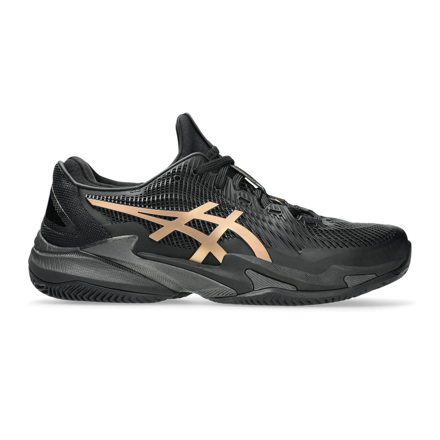 ASICS Court FF 3 Novak  Night Energy Clay court shoe Men - black, gold