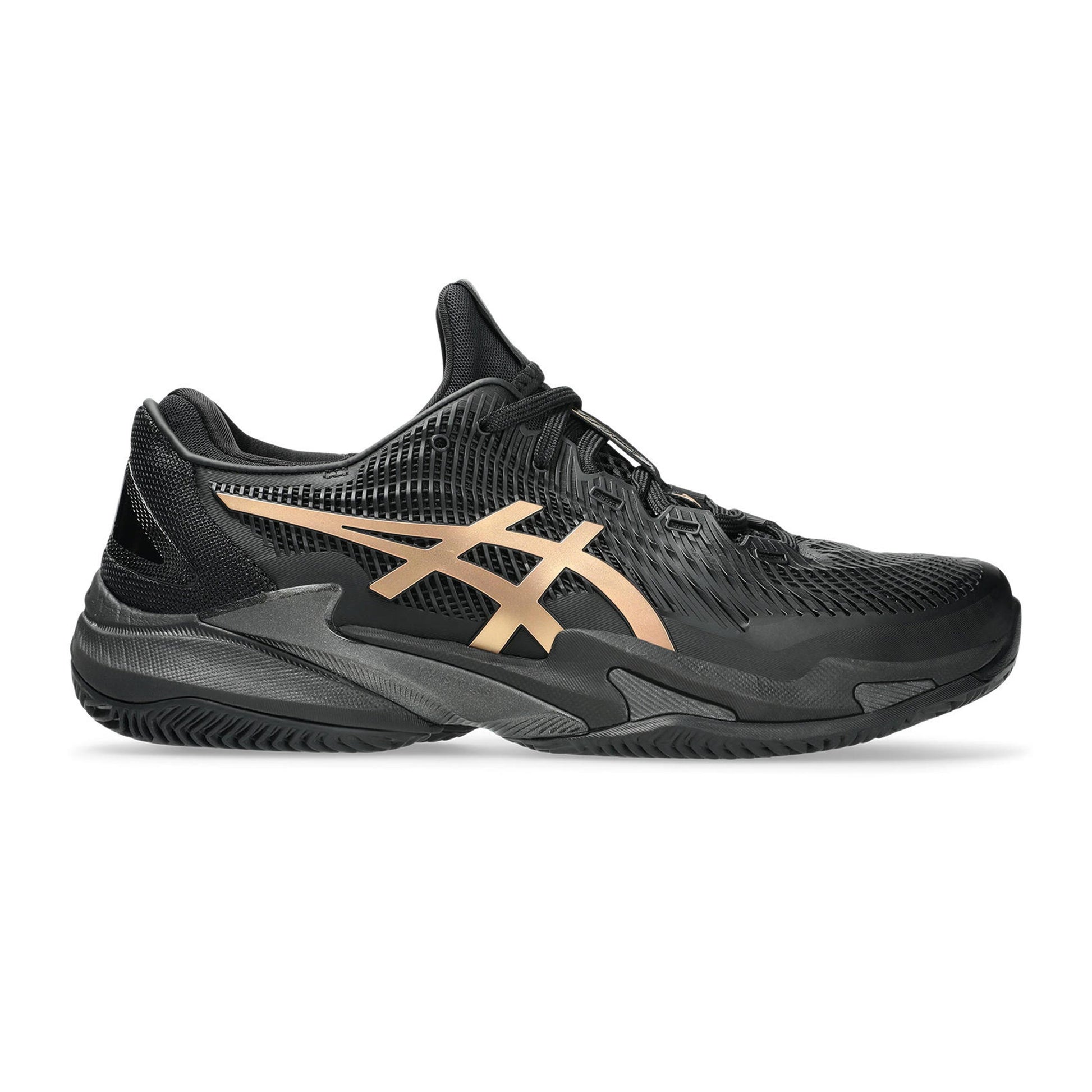 ASICS Court FF 3 Novak  Night Energy Clay court shoe Men - black, gold