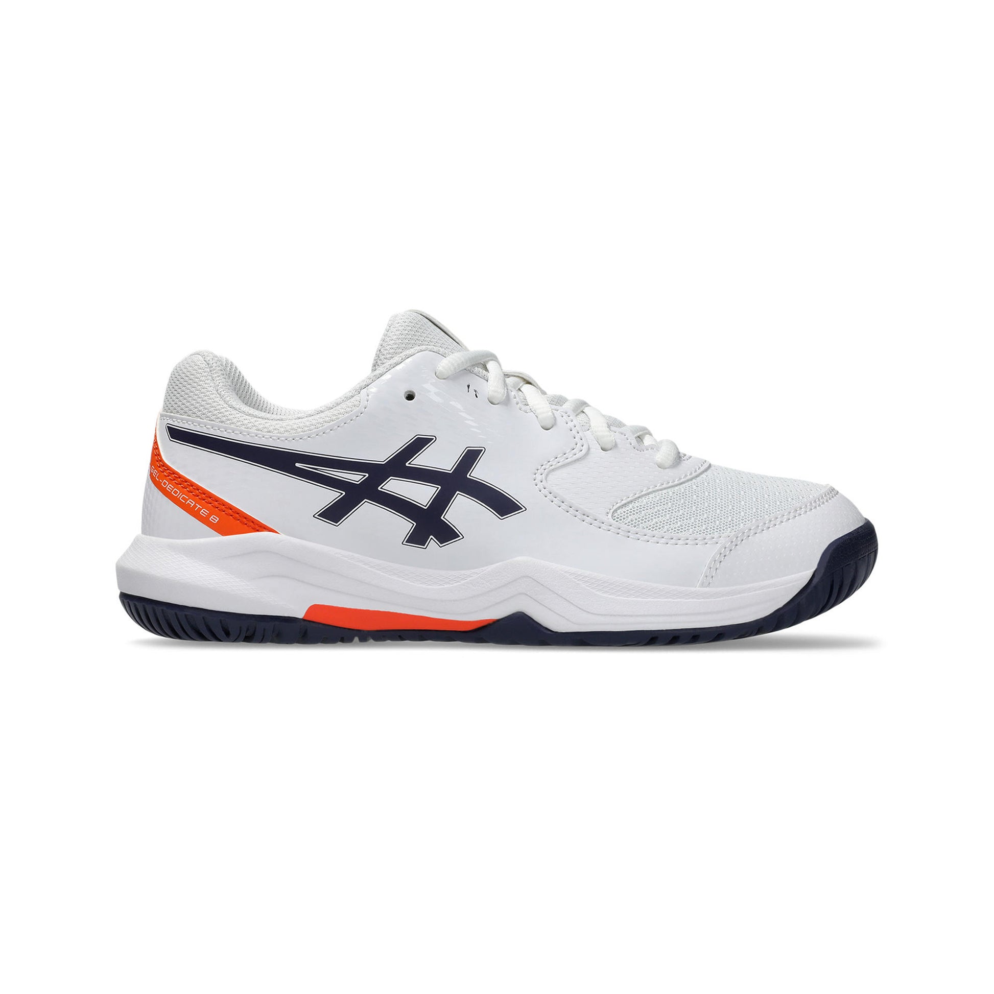 ASICS Gel-Dedicate 8 GS All court shoe Kids - white, dark blue