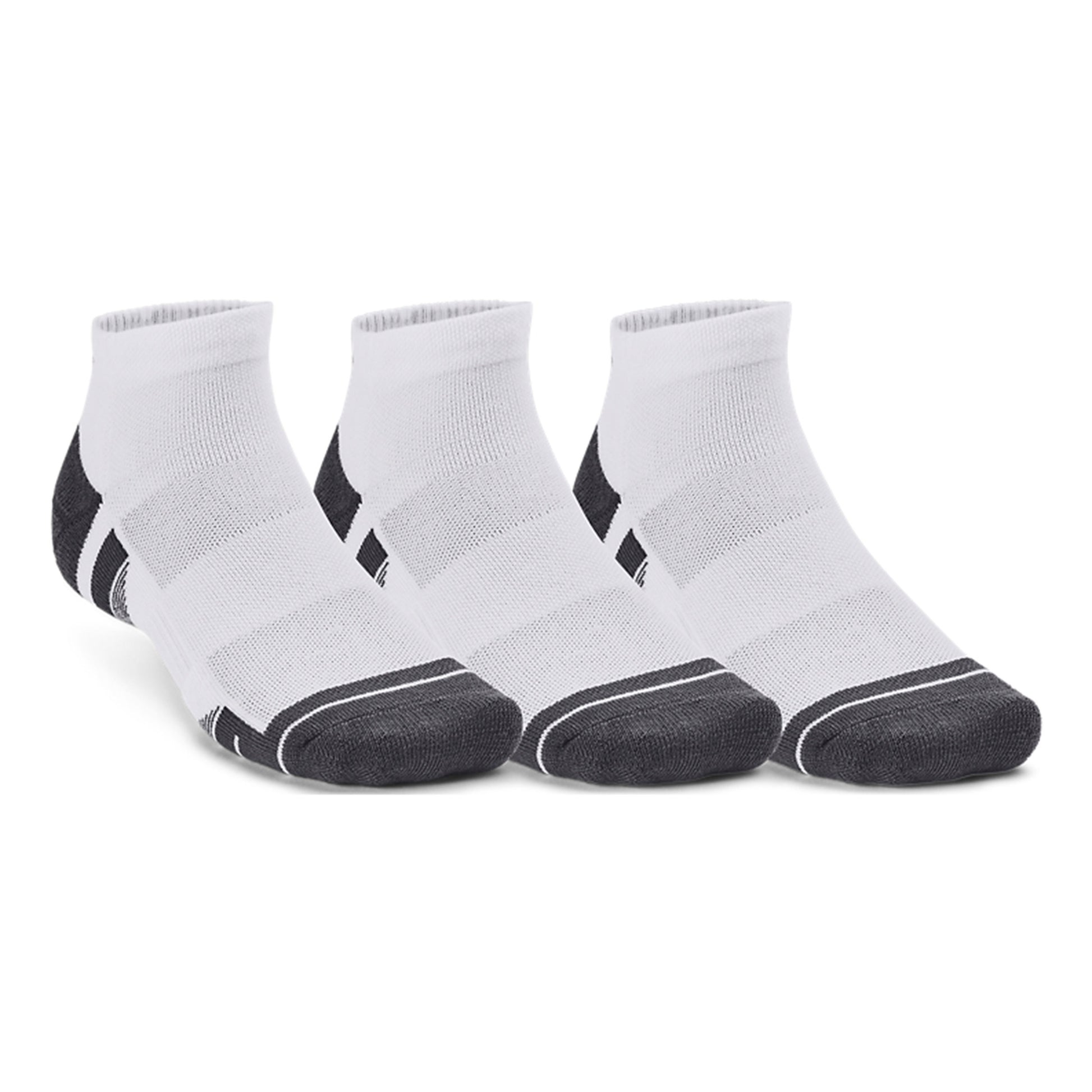 Under Armour Performance Tech Low Tennis Socks 3 Pack-White