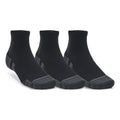 Performance Tech Quarter Tennis Socks 3 Pack-Black
