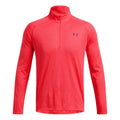 Tech Textured Half-Zip Long sleeve Men - red,