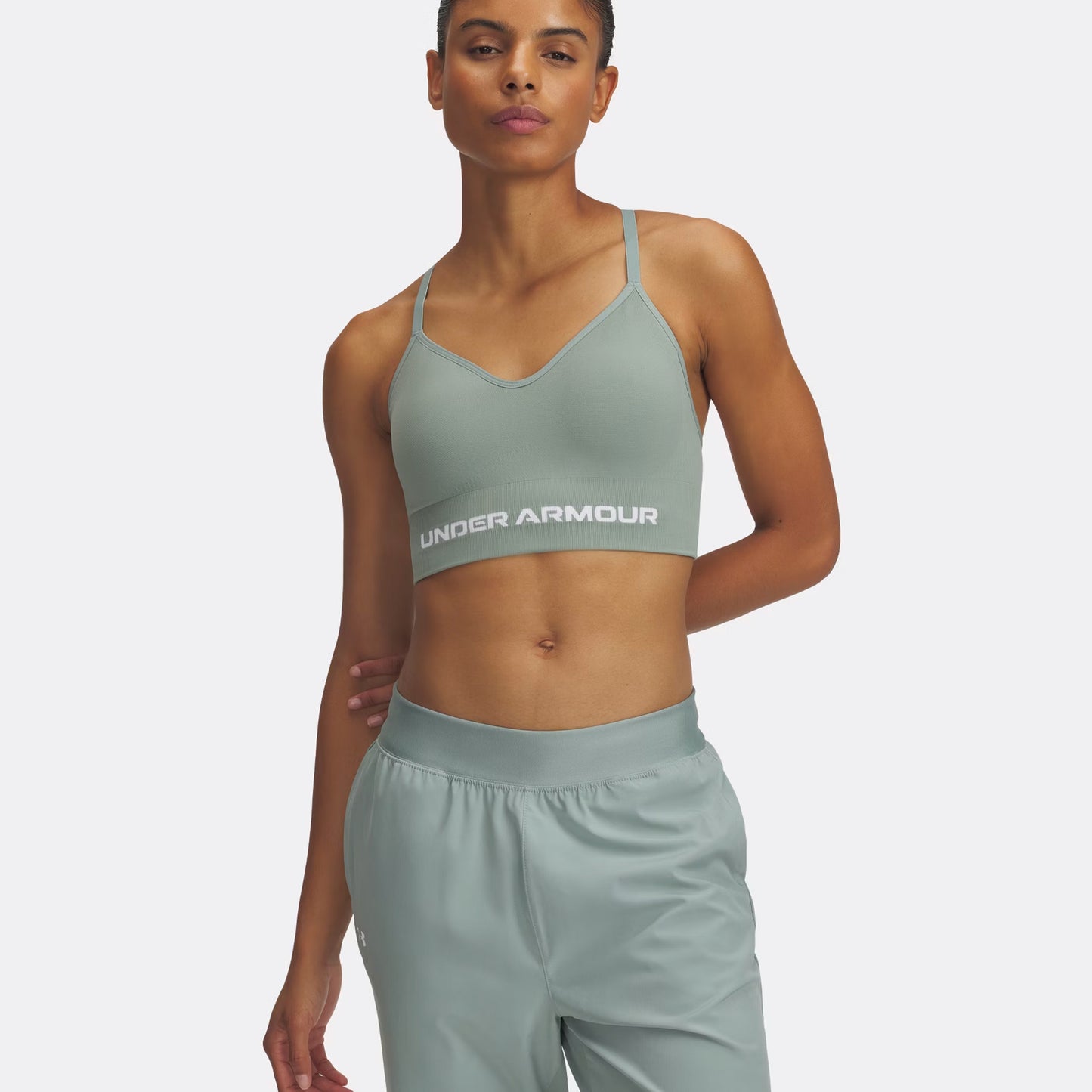 Under Armour Vanisheamle Low Sports bras Women - green,