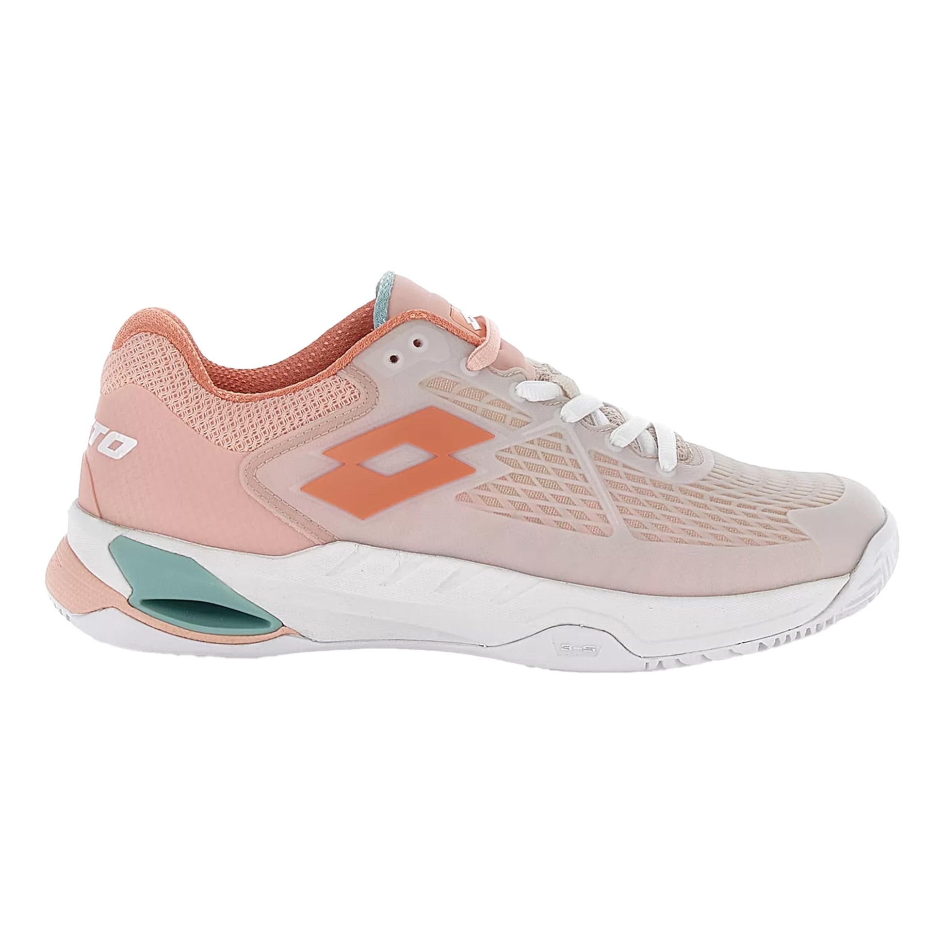 Lotto Mirage 100 II Clay court shoe Women-white, coral