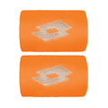 Wristband 2 Pack short - orange, cream