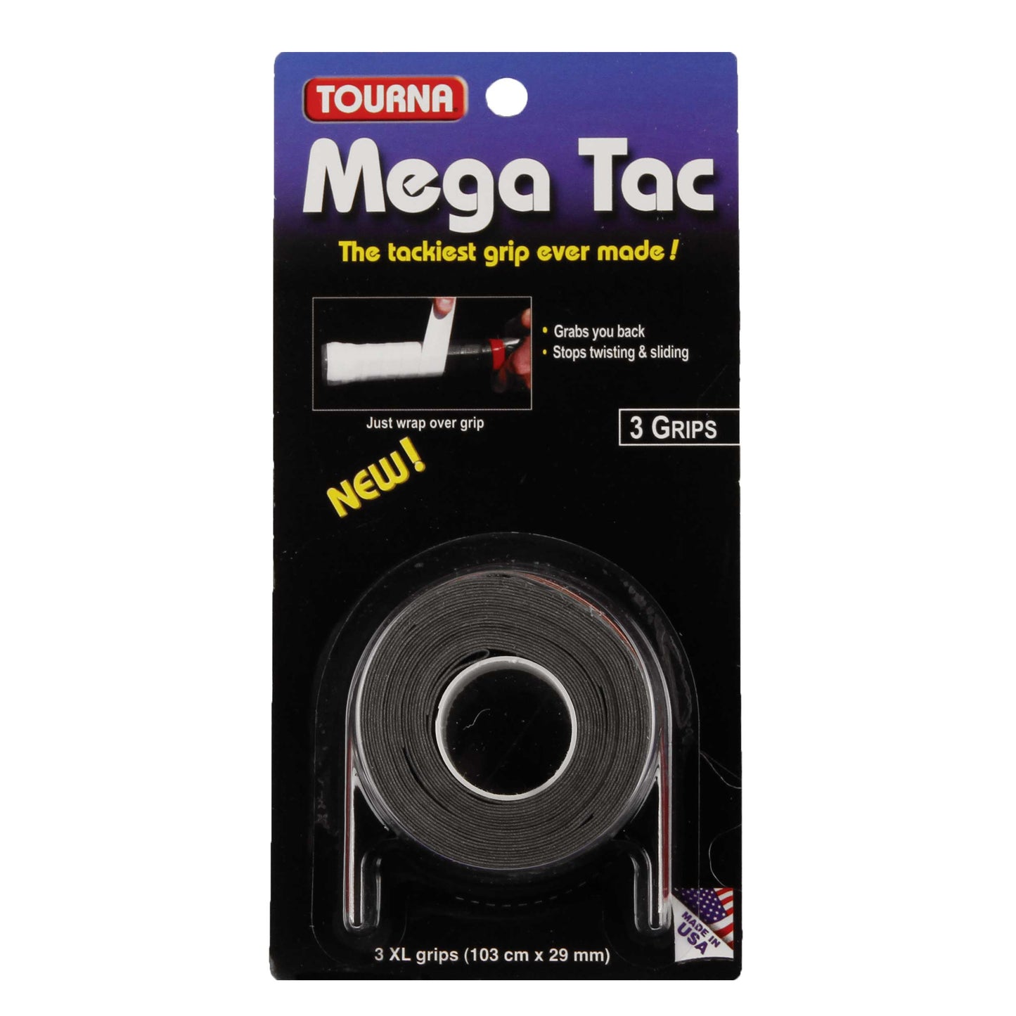 Tourna Mega Tac 3 Pack-Black