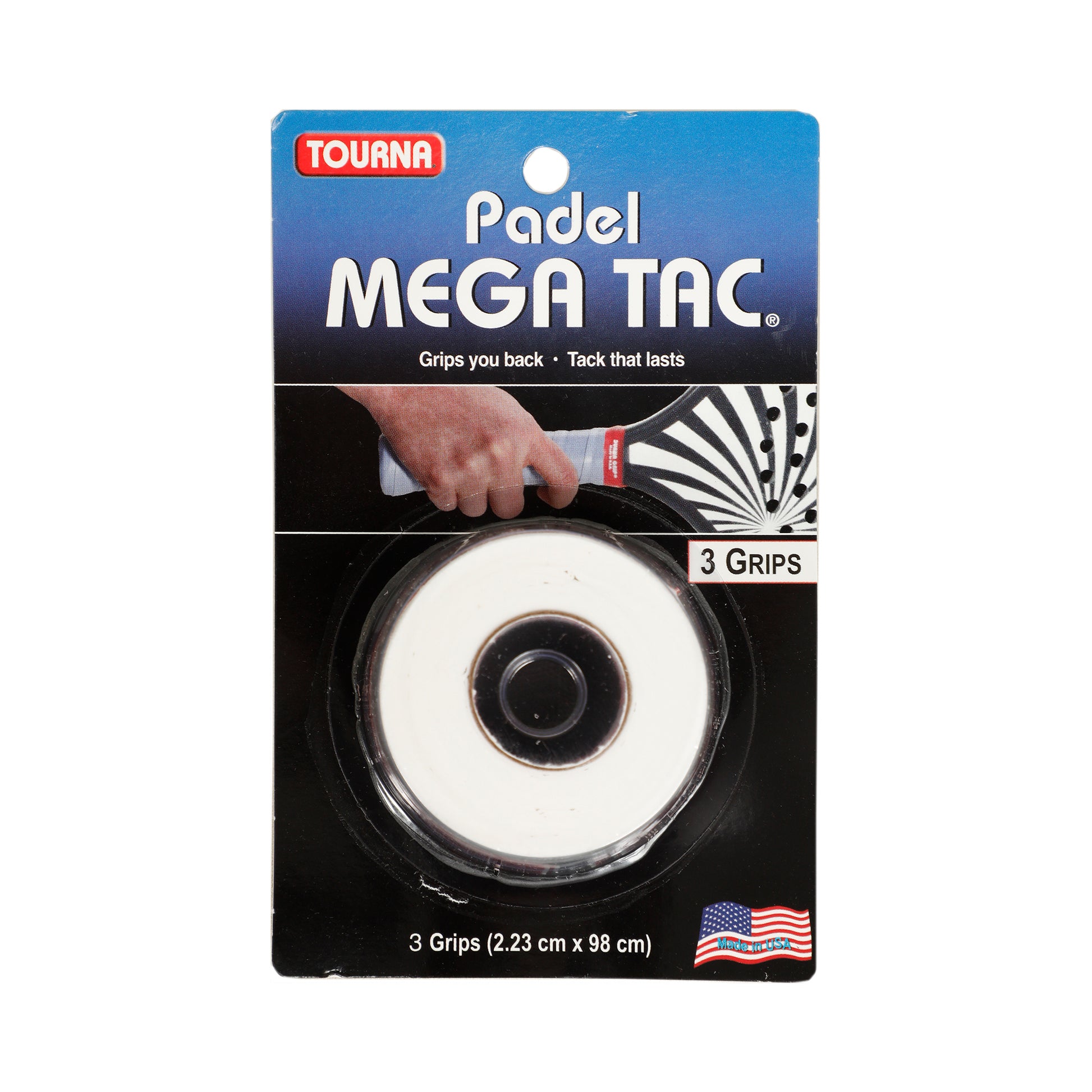 Tourna Padel Mega Tac 3 Pack-White