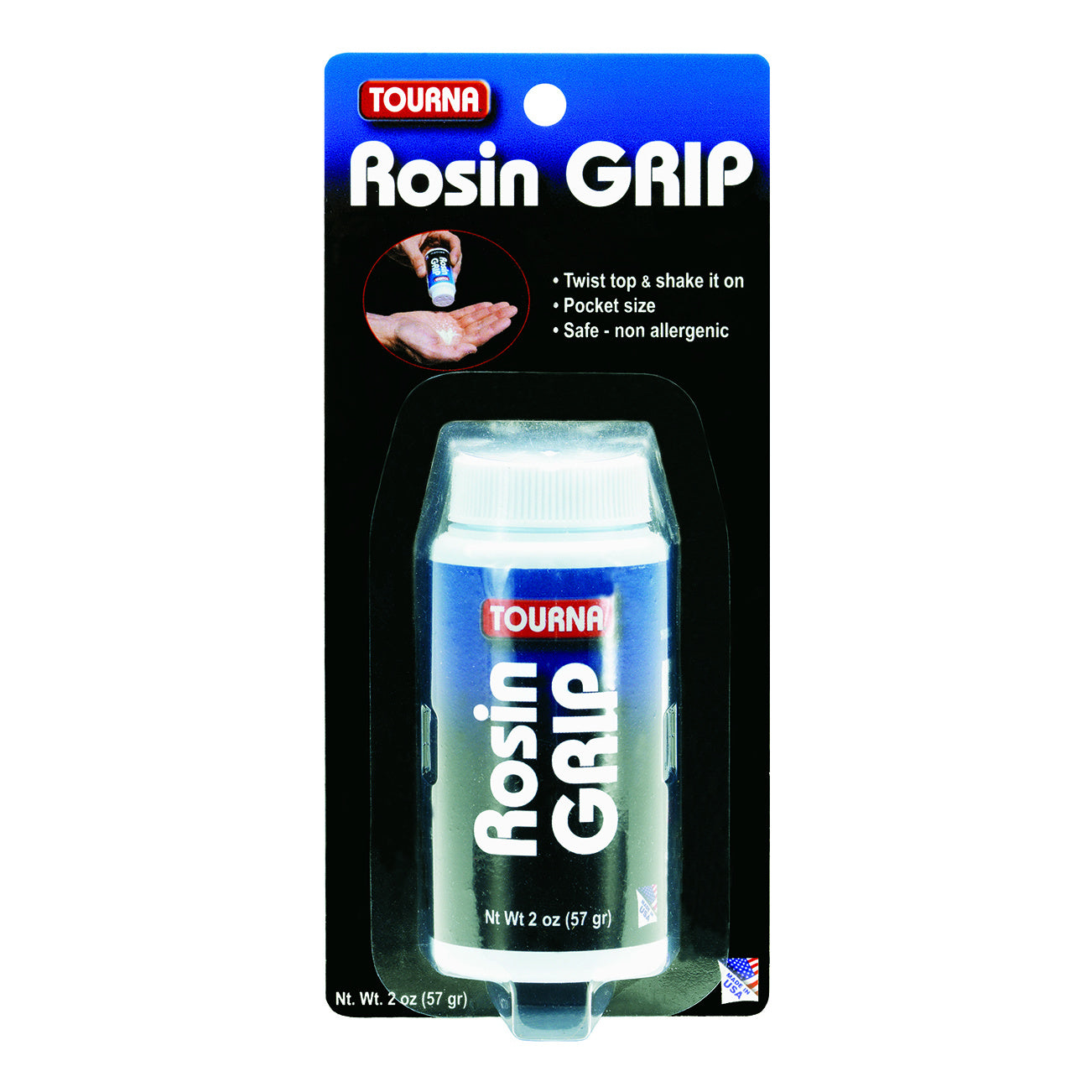 Tourna Rosin Grip Shaker Hand Care-White