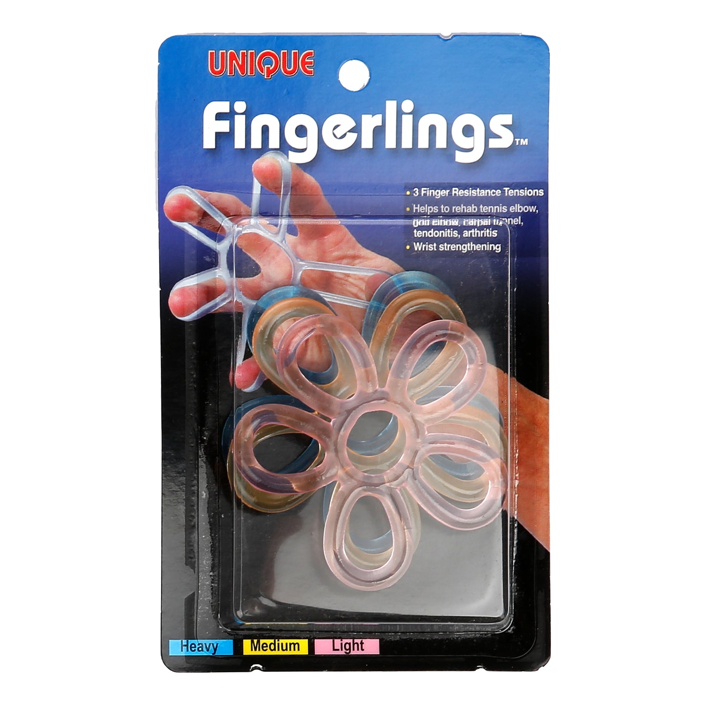 Tourna Fingerlings Bandage 3 Pack-Black