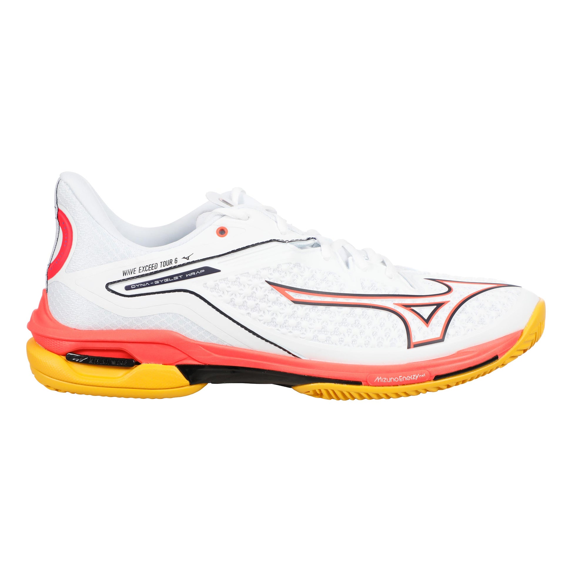 Mizuno Wave Exceed Tour 6 Clay Court Shoe Men-White,Coral
