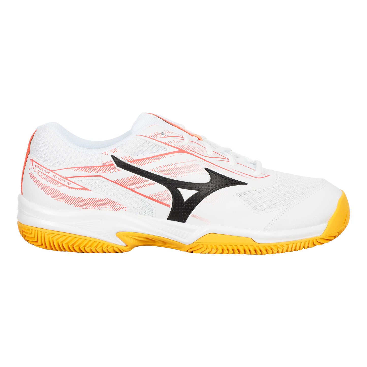 Mizuno Break Shot 5 Clay Court Shoe Men-White,Coral