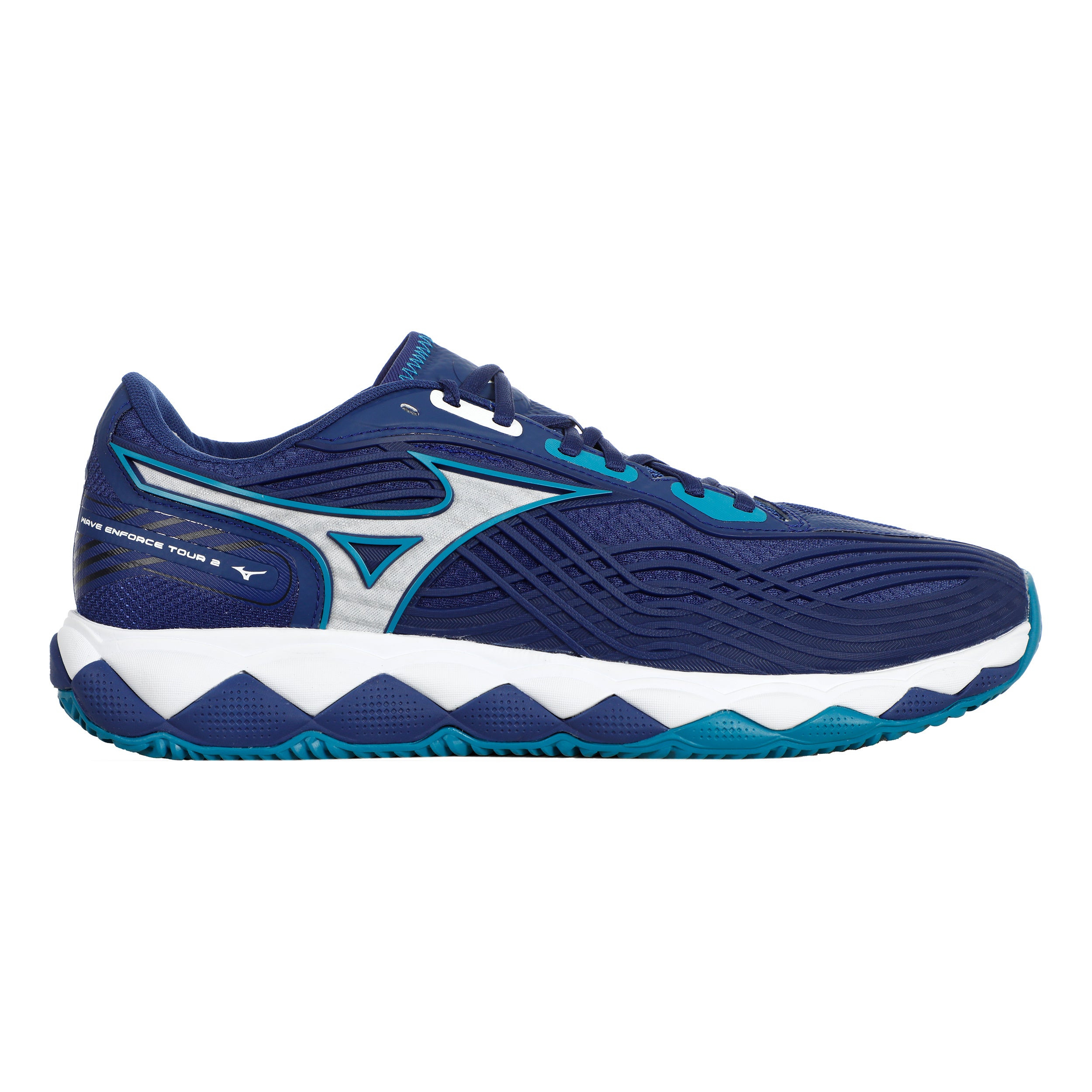 Mizuno Wave Enforce Tour 2 Clay Court Shoe Men-Blue,White