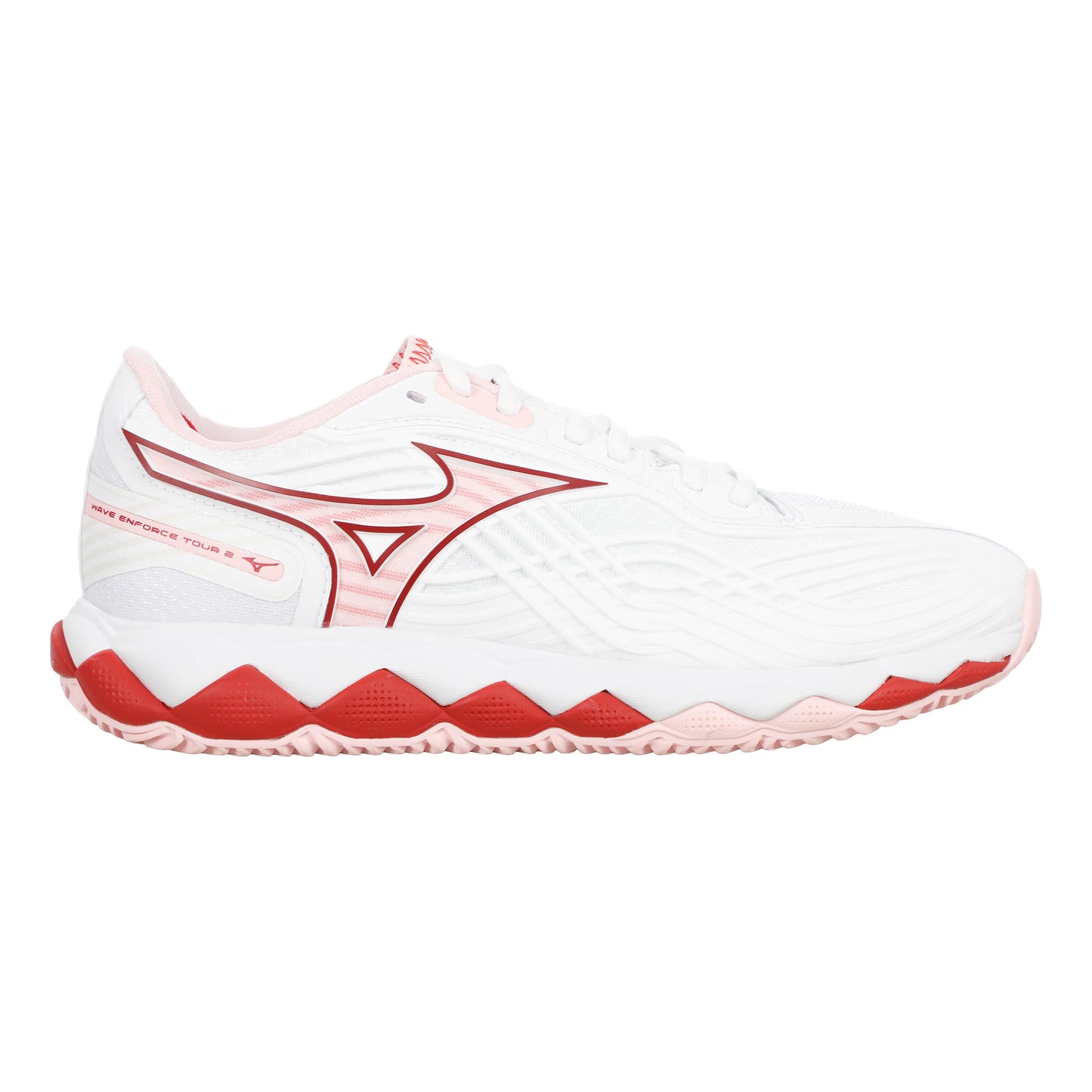 Mizuno Wave Enforce Tour 2 Clay court shoe Women - white, berry
