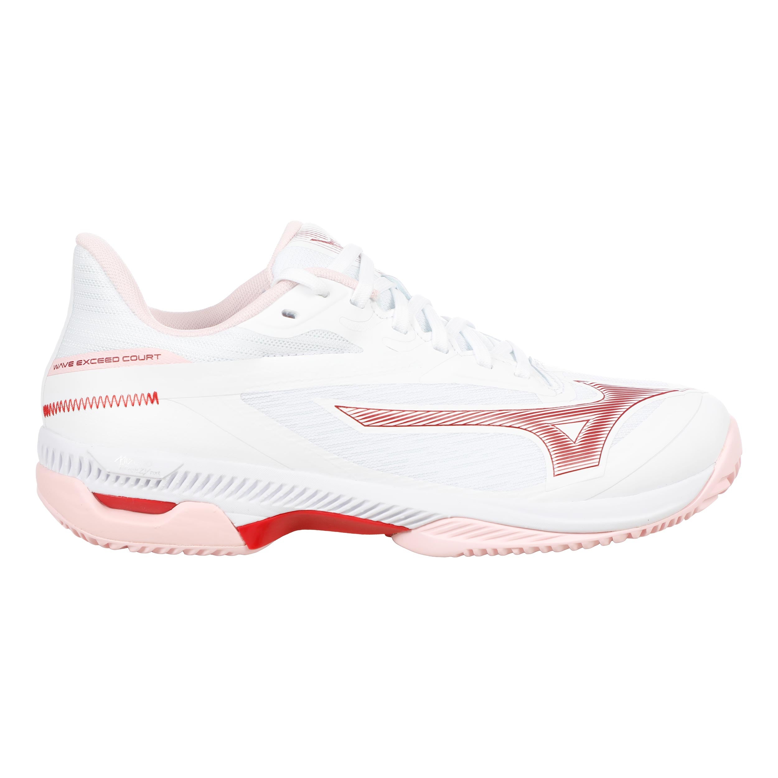 Mizuno Wave Exceed Court Clay court shoe Men-white, berry