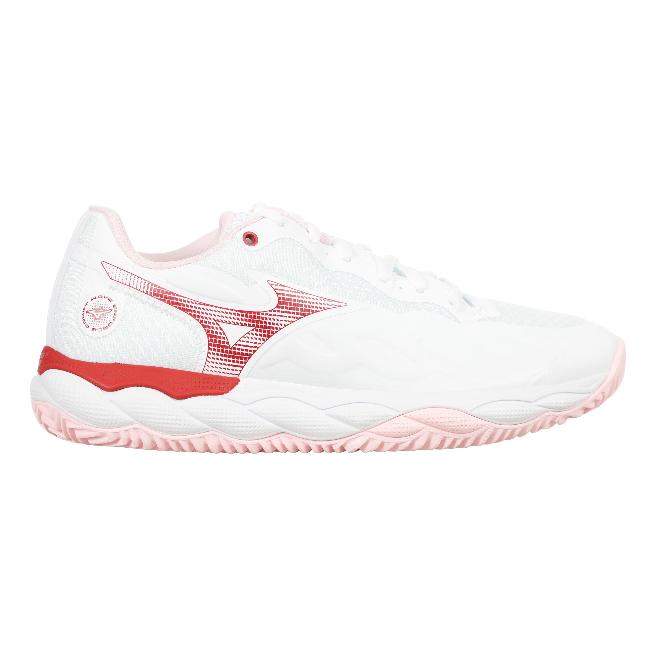 Mizuno Wave Enforce Court Clay court shoe Women - white, berry