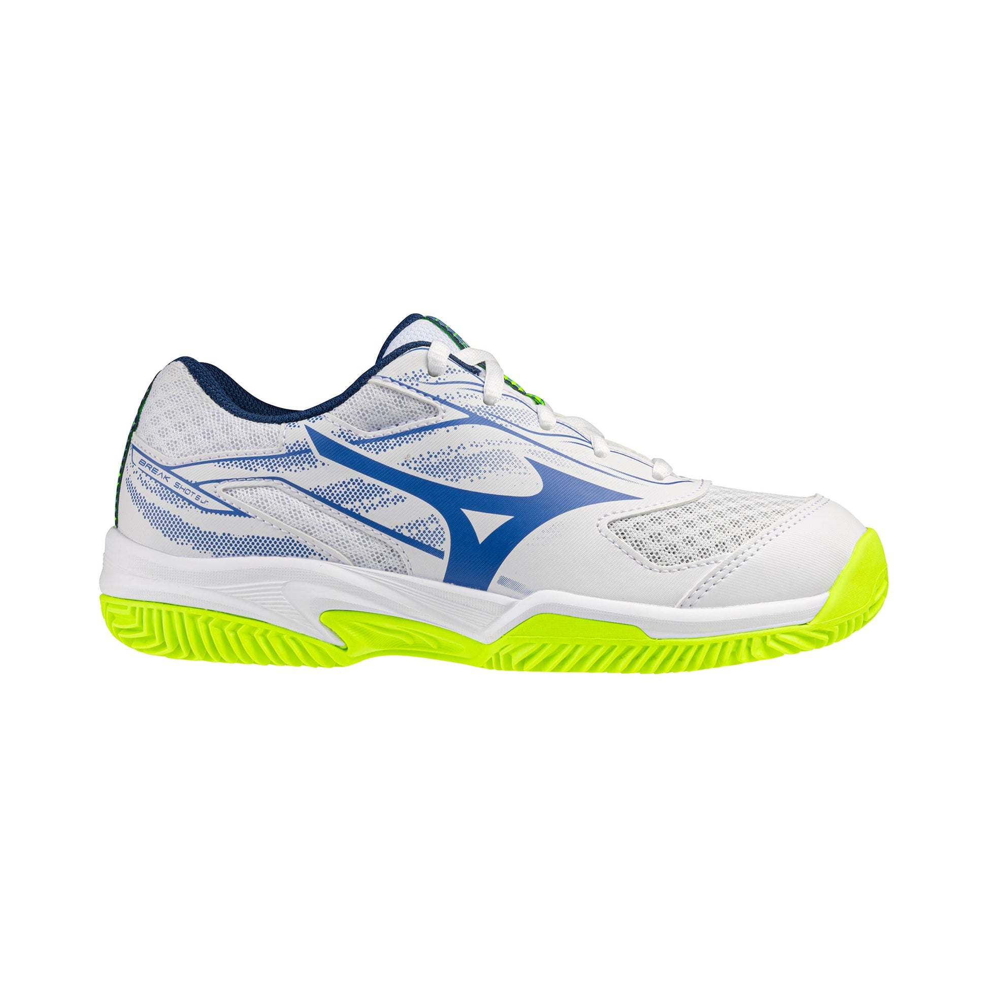 Mizuno Break Shot 5 Clay court shoe Kids - white, lime