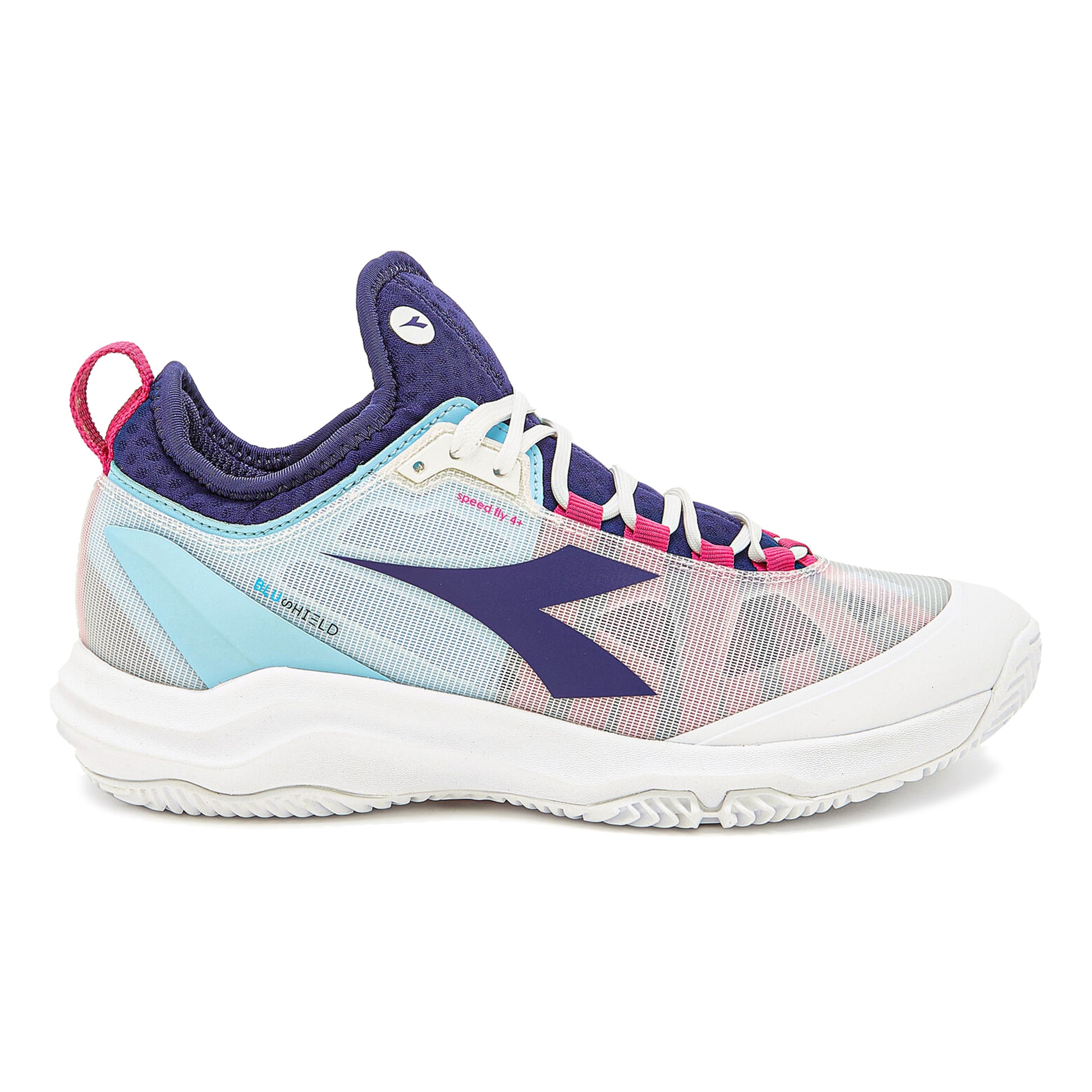Diadora Speed Blushfield Fly 4+ Clay court shoe Women - white, pink