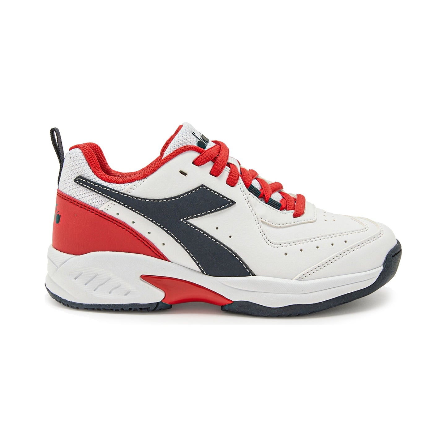 Diadora S. Challenge 5 SL AC All court shoe Kids - white, red