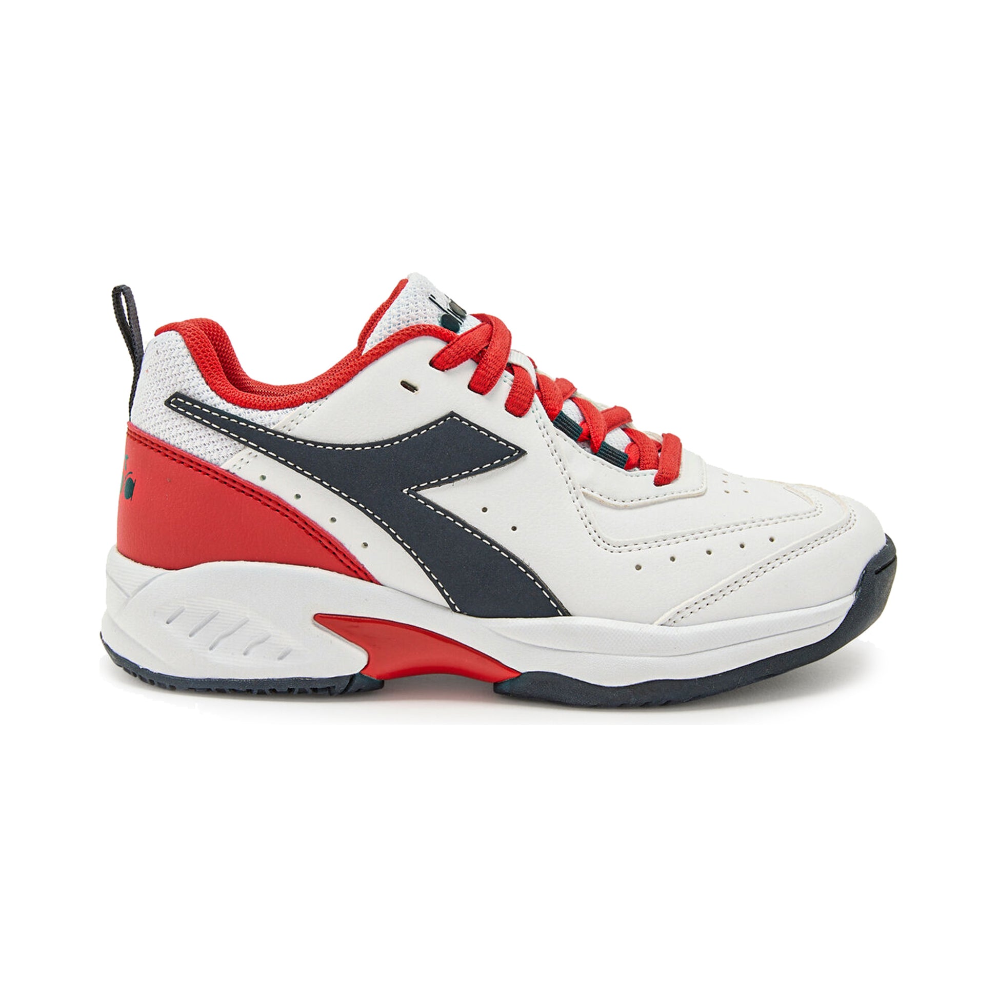 Diadora S. Challenge 5 SL AC All court shoe Kids - white, red