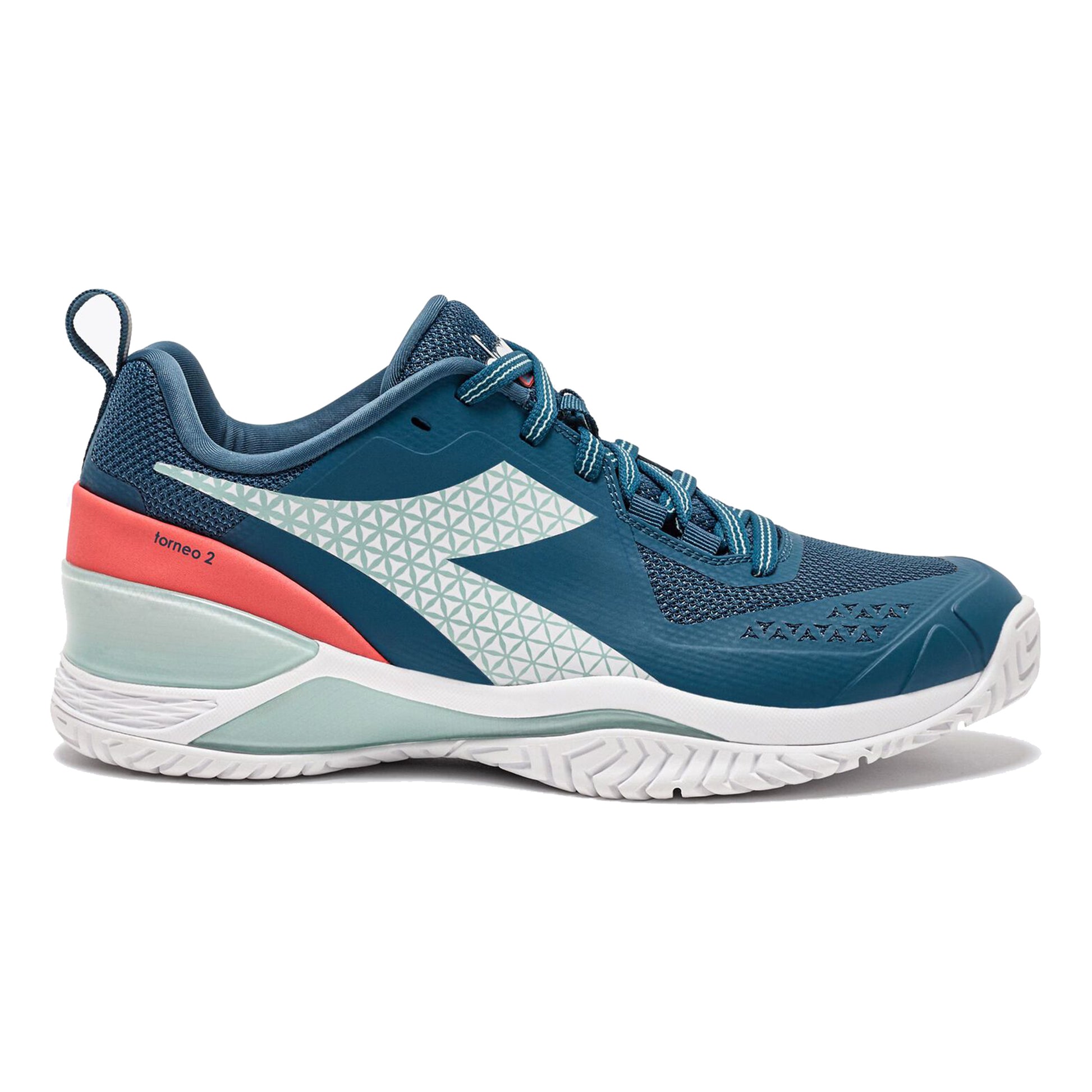 Diadora Blushield Torneo 2 All Court Shoe Women-Petrol,Mint