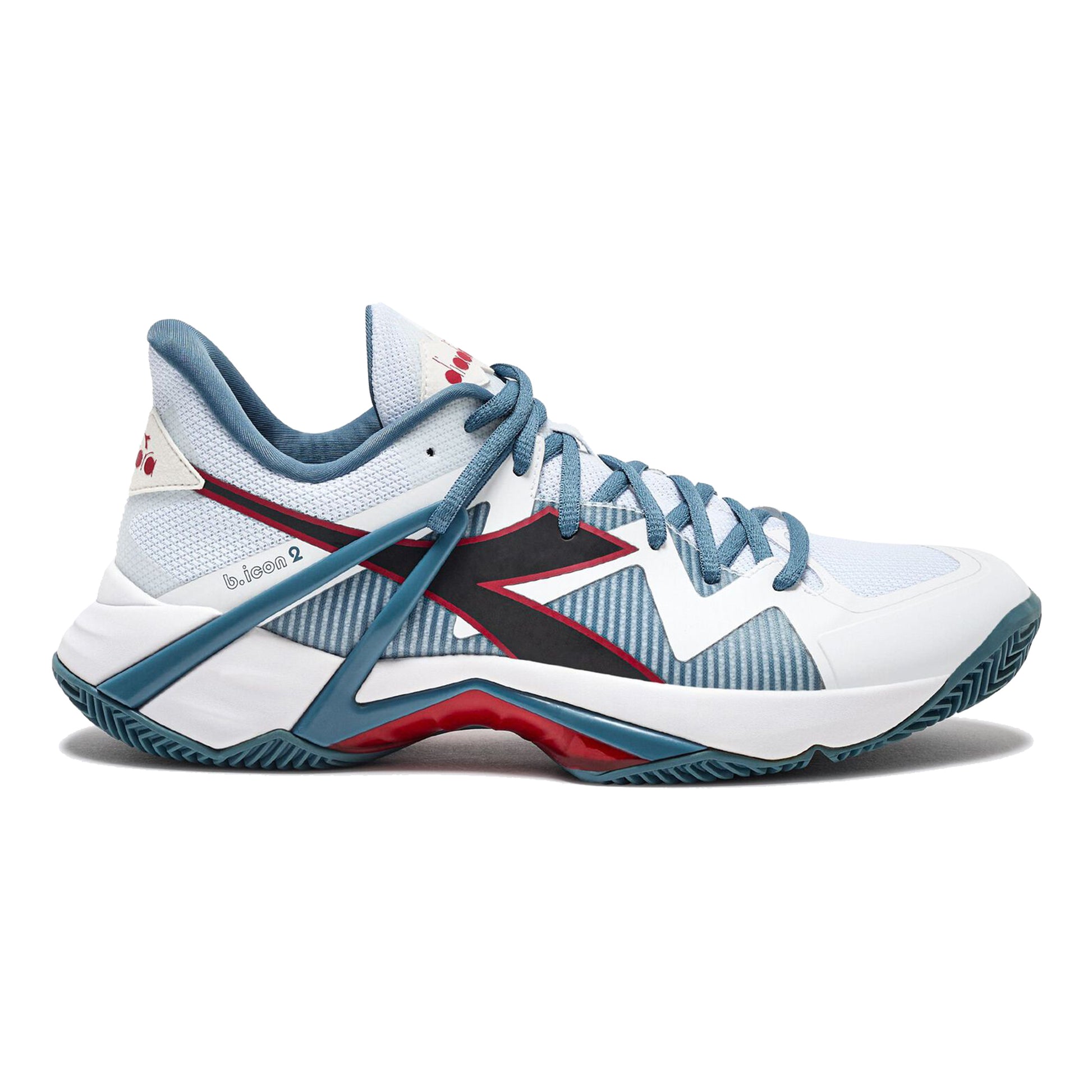 Diadora B.Icon 2 Clay court shoe Men-white,petrol