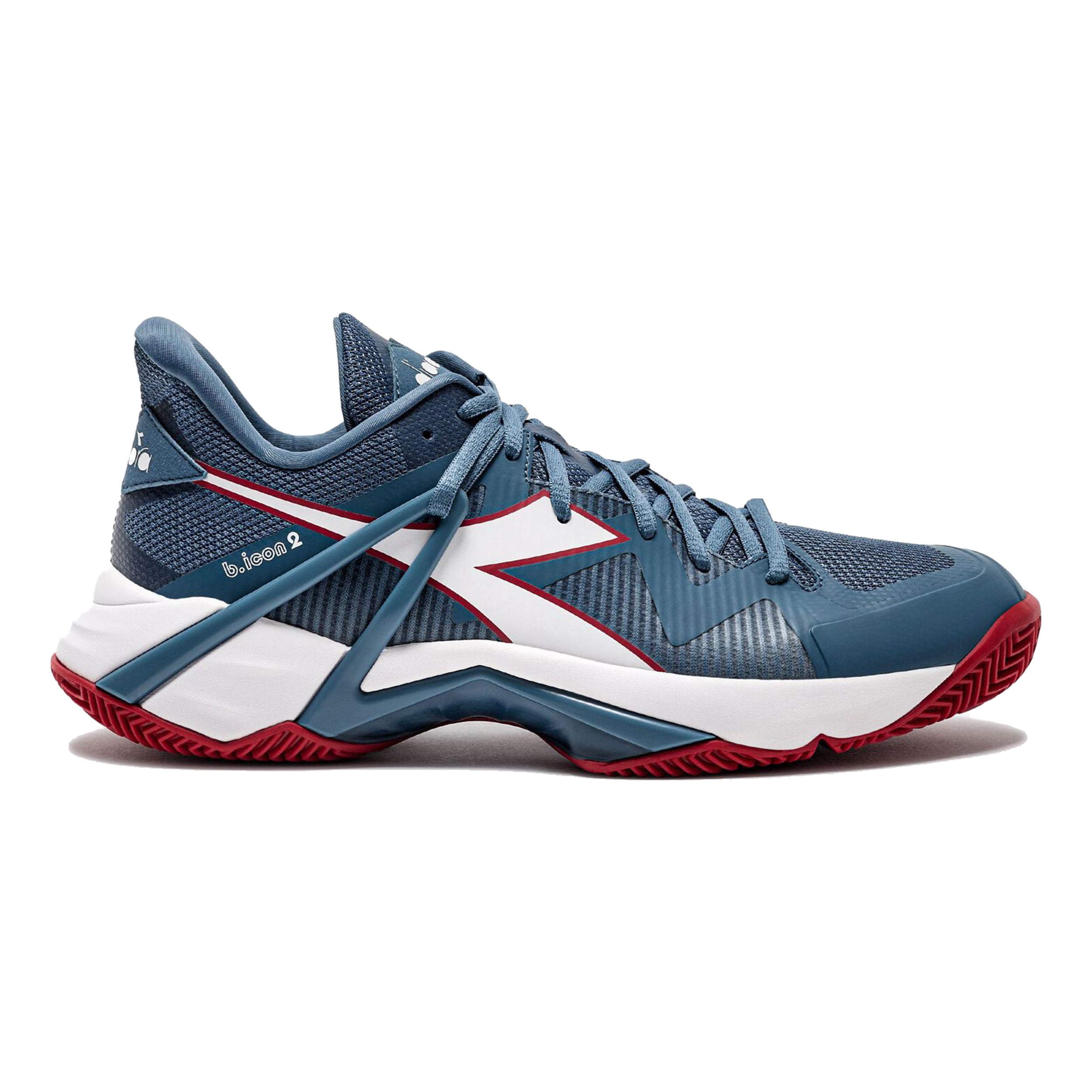 Diadora B.Icon 2 Clay court shoe Men-petrol,red