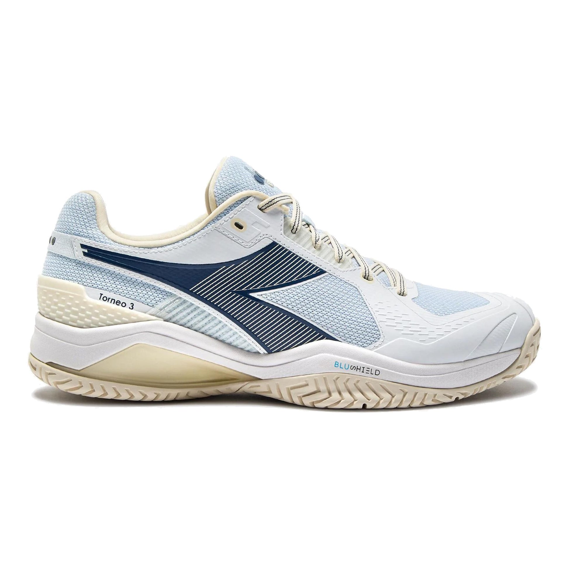Diadora Blushield Torneo 3 All Court Shoe Men-White,Blue