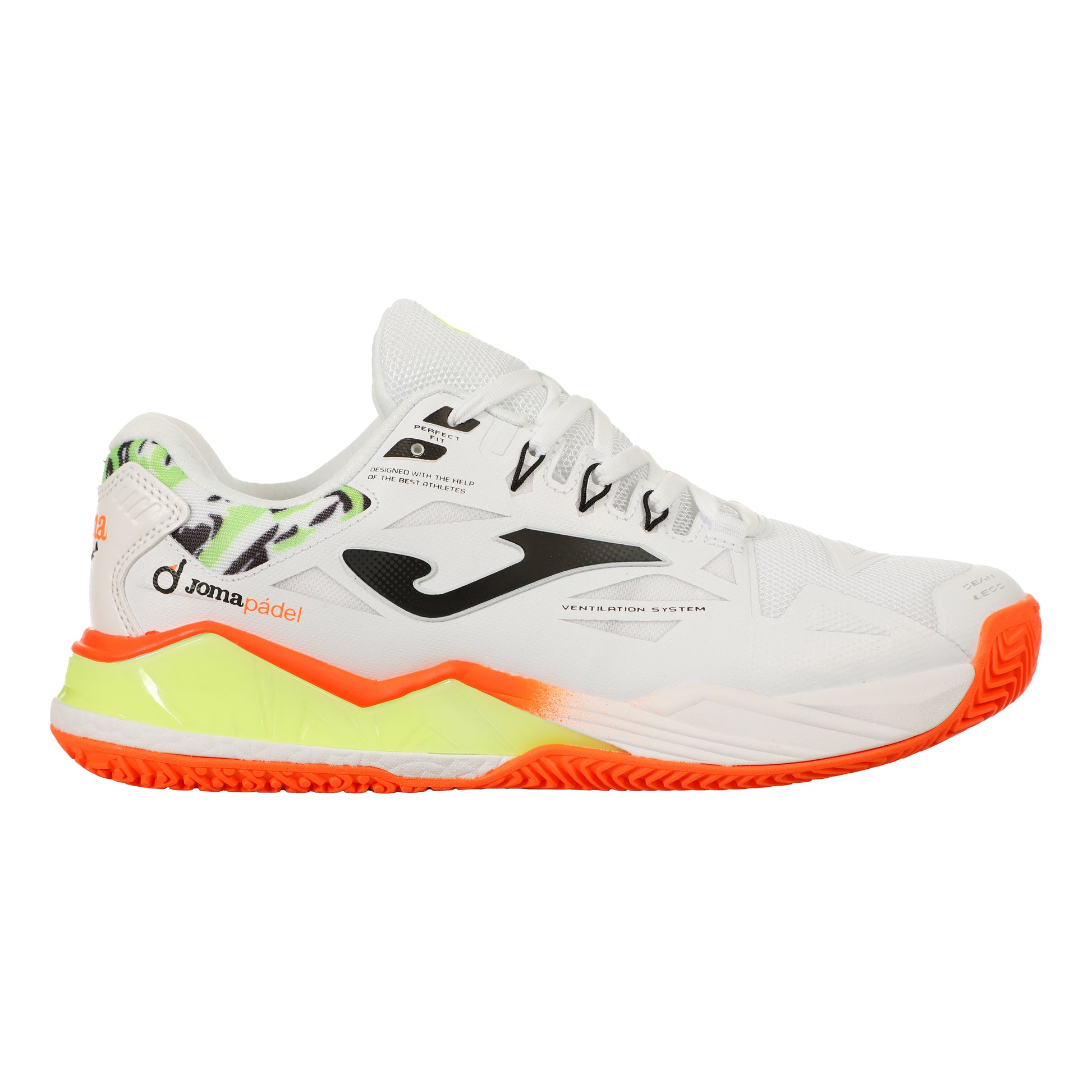 Joma Spin Padel shoe Men - white, orange