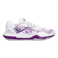 Point Clay Court Shoe Women-White,Violet