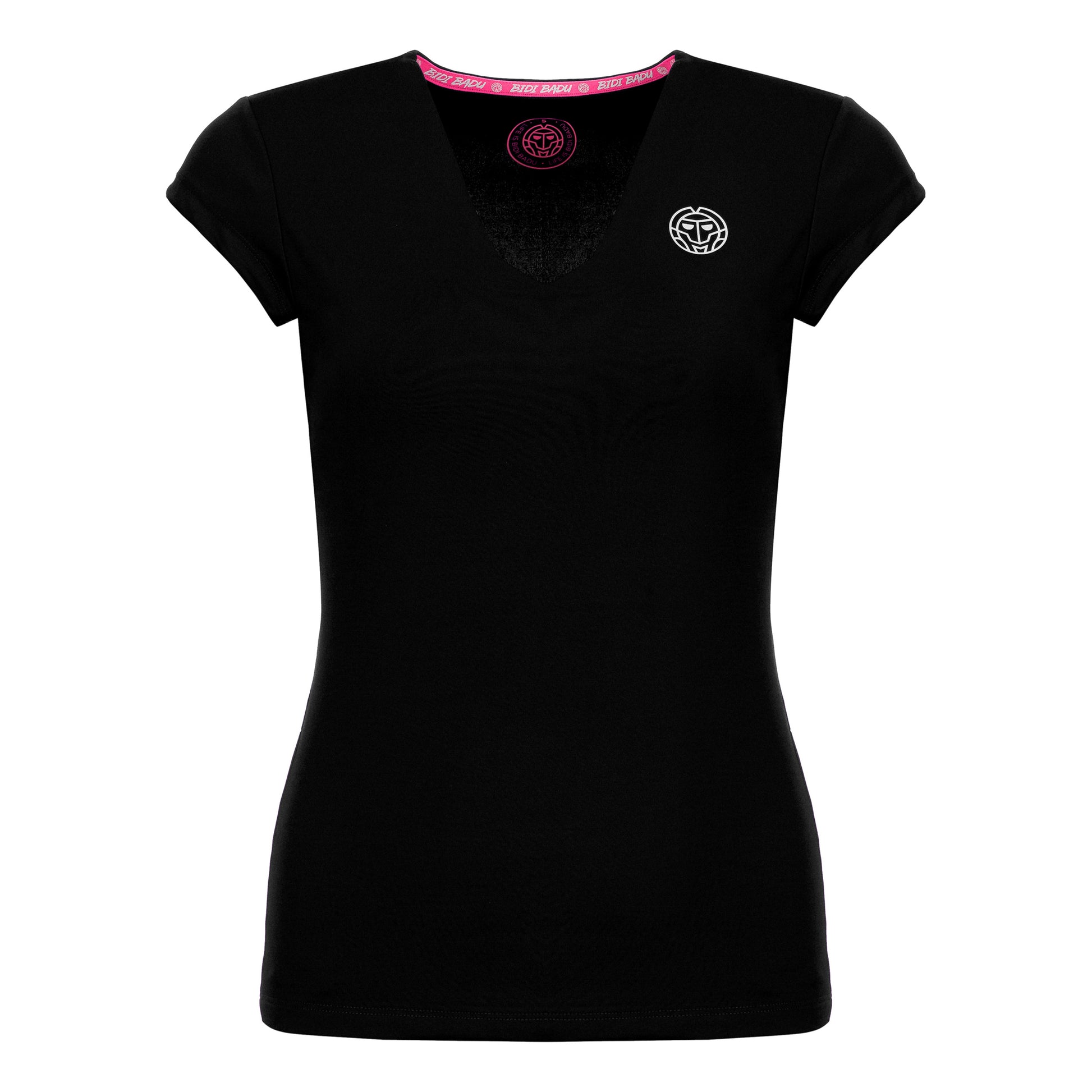 BIDI BADU Bella 2.0 Tech V-Neck T-Shirt Women - black, white