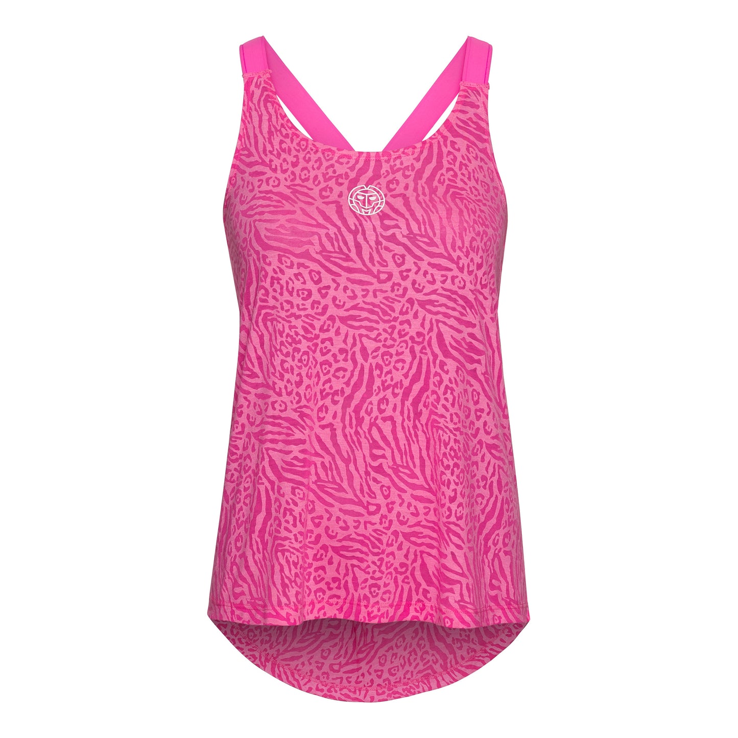 BIDI BADU Maila Bournout Tech Tank Top -pink,white