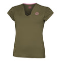 Crew V-Neck T-Shirt Women - olive,