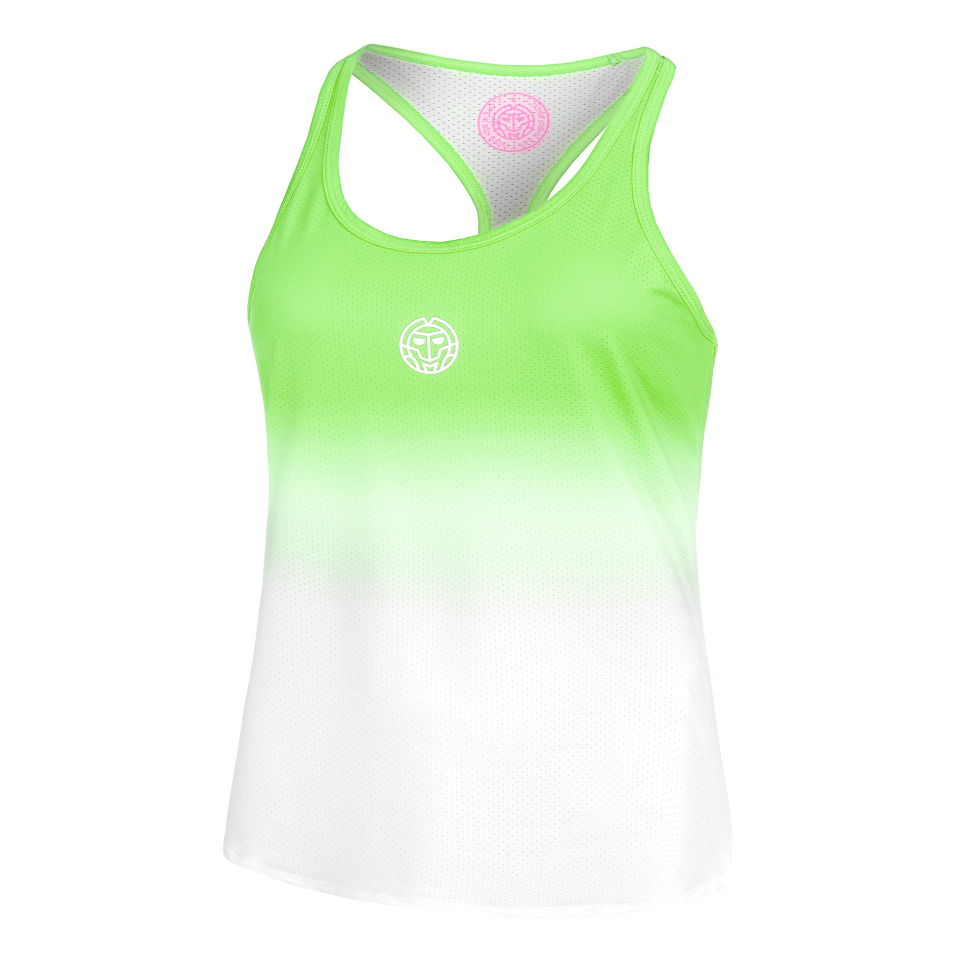 BIDI BADU Crew Gradiant Tank Top Women-Neon Green,White