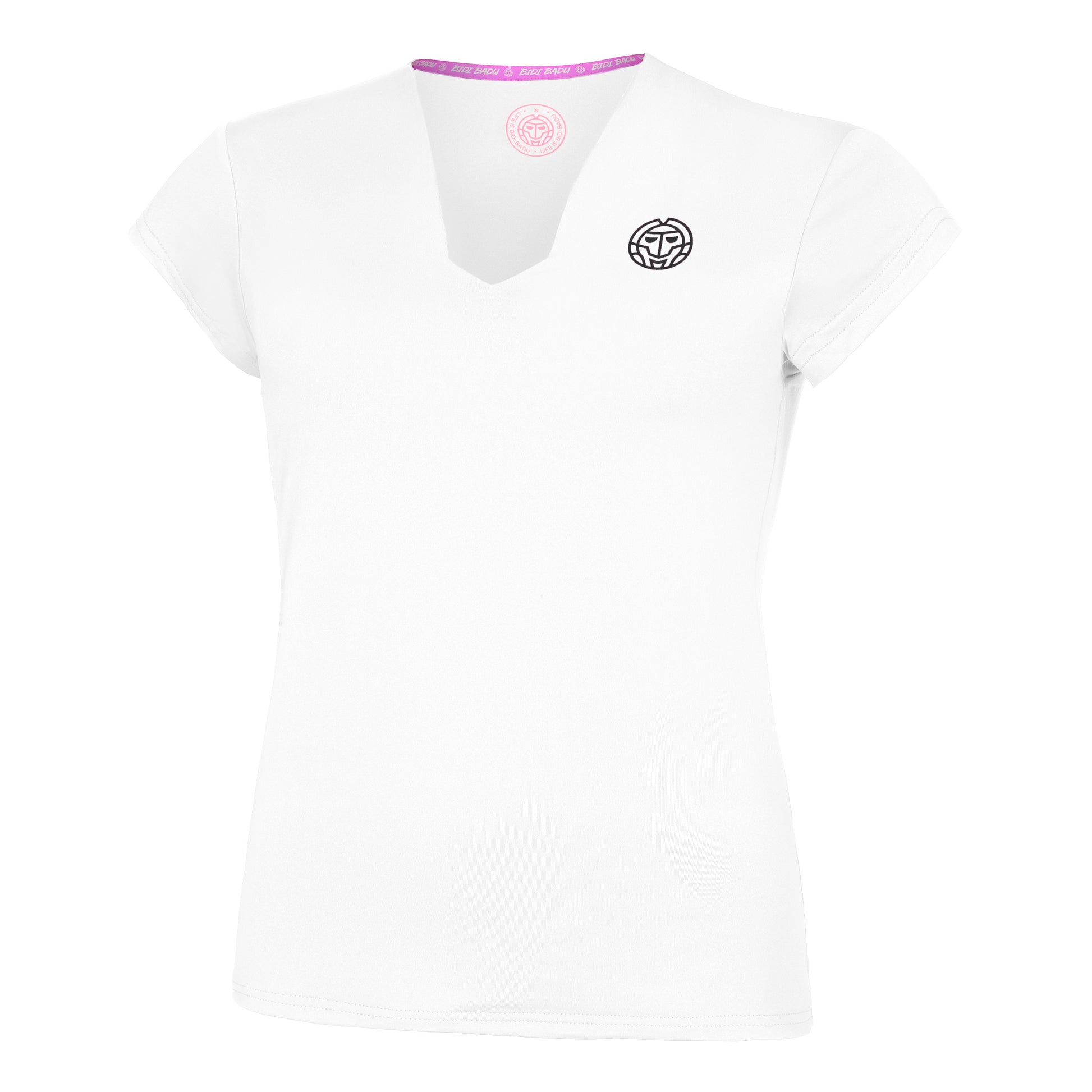BIDI BADU Crew V-Neck T-Shirt Women-White