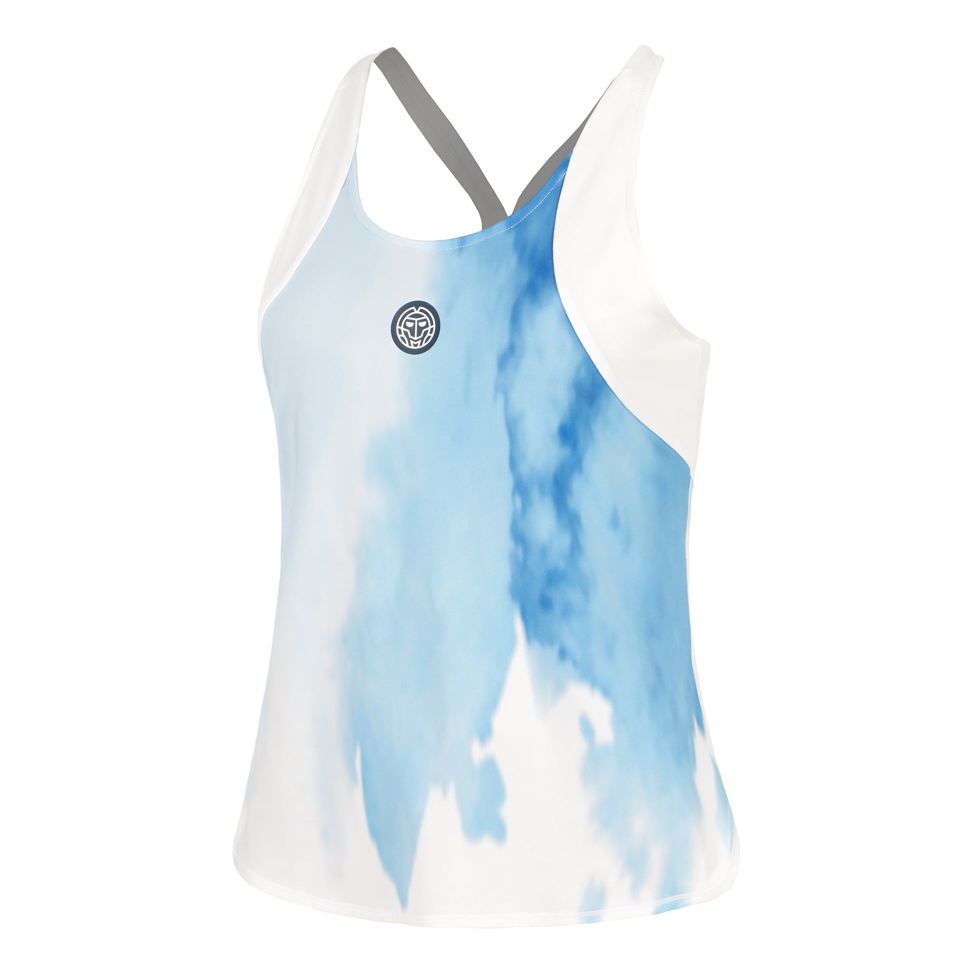 BIDI BADU Watercolour Tank Top Women-White,Blue