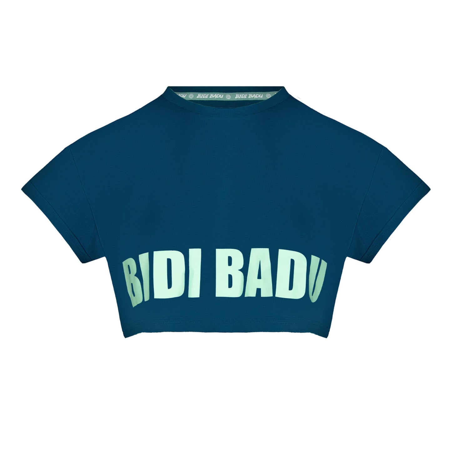 BIDI BADU Abdominis Crop Move T-Shirt Women-Petrol