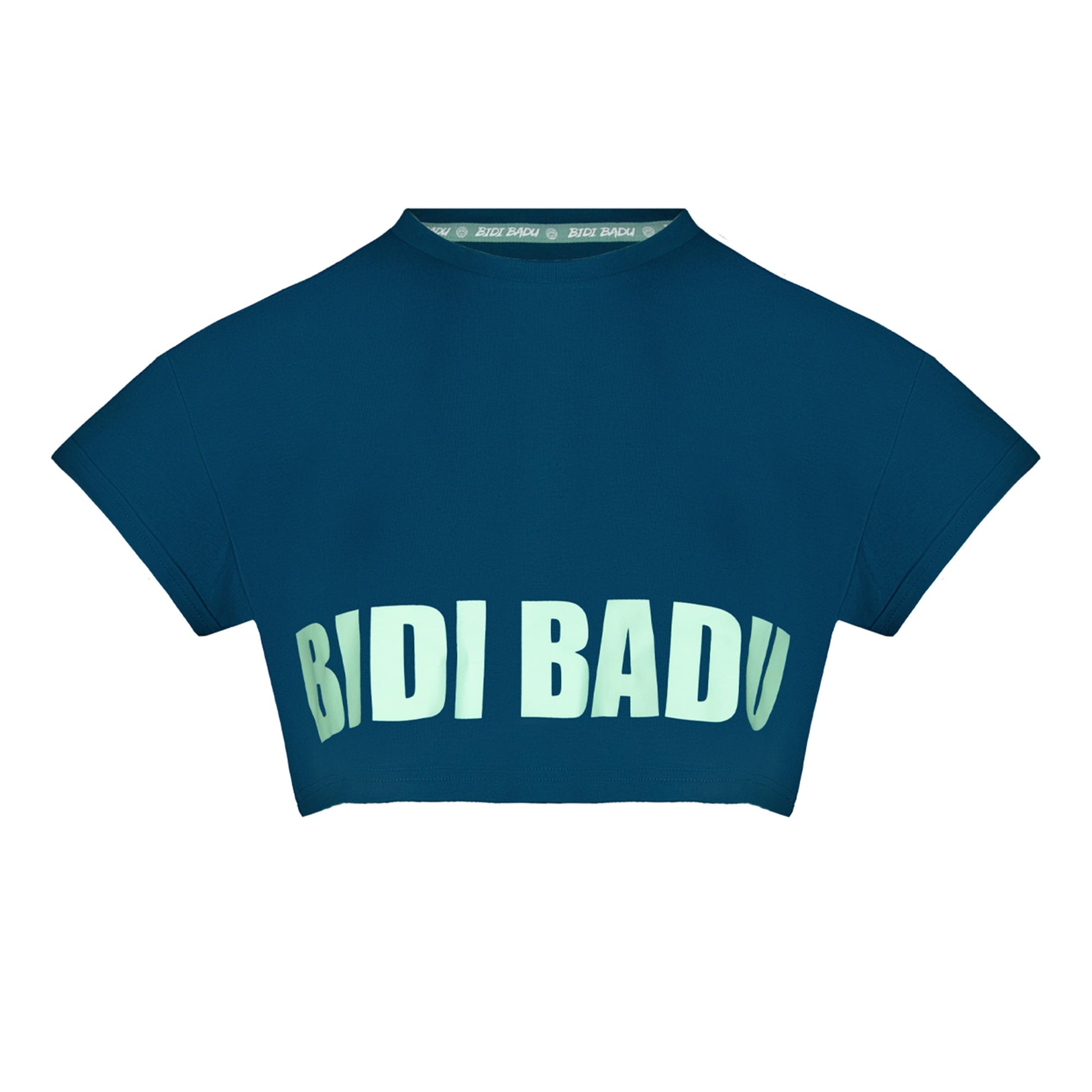 BIDI BADU Abdominis Crop Move T-Shirt Women-Petrol