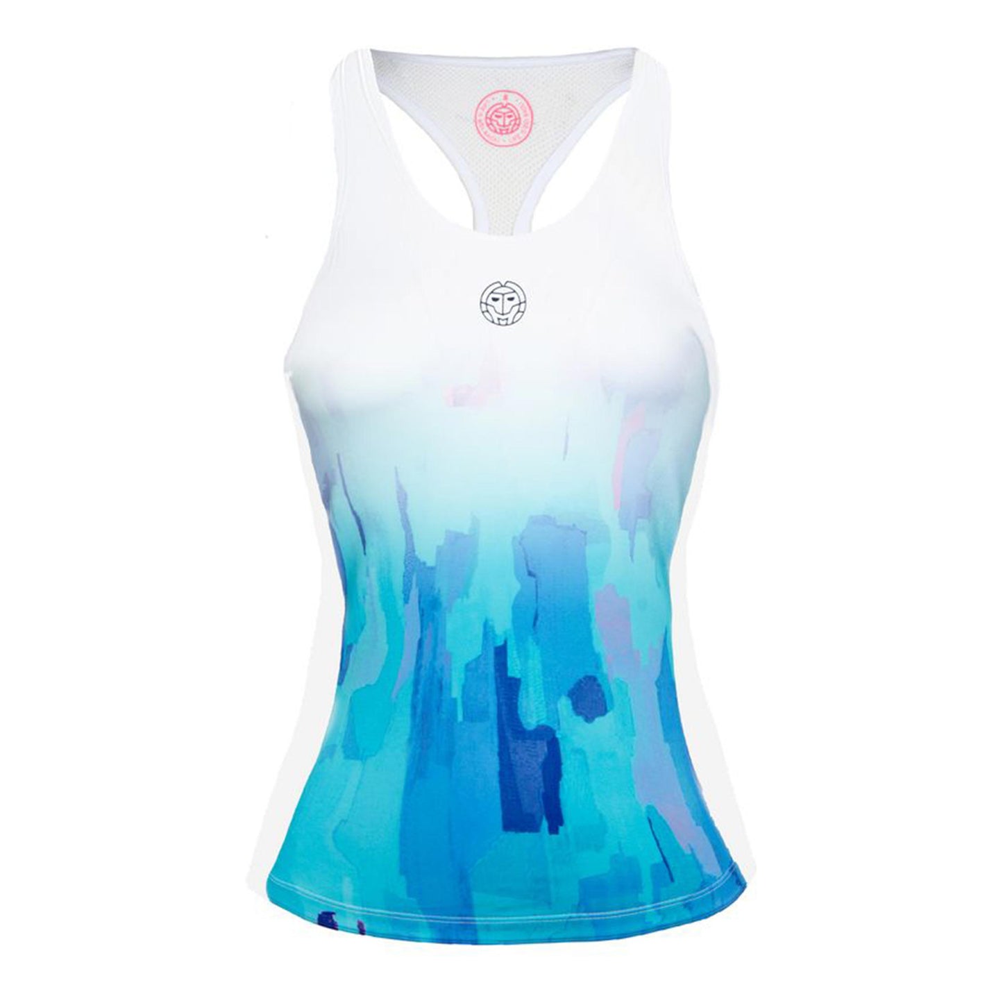 BIDI BADU Yaka Tech Tank Top Women-White,Light Blue