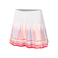 Long Classic Stripe Skirt Women-White,Pink