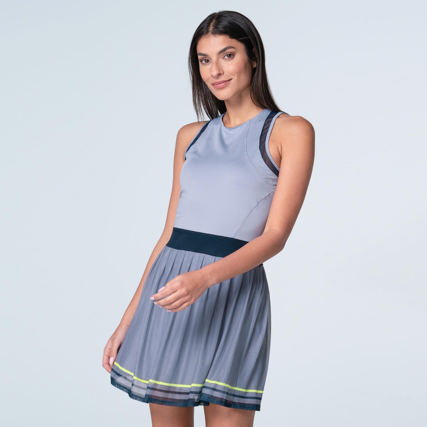Lucky in Love Kinetic Energy Dress Women-Lilac,Dark Blue